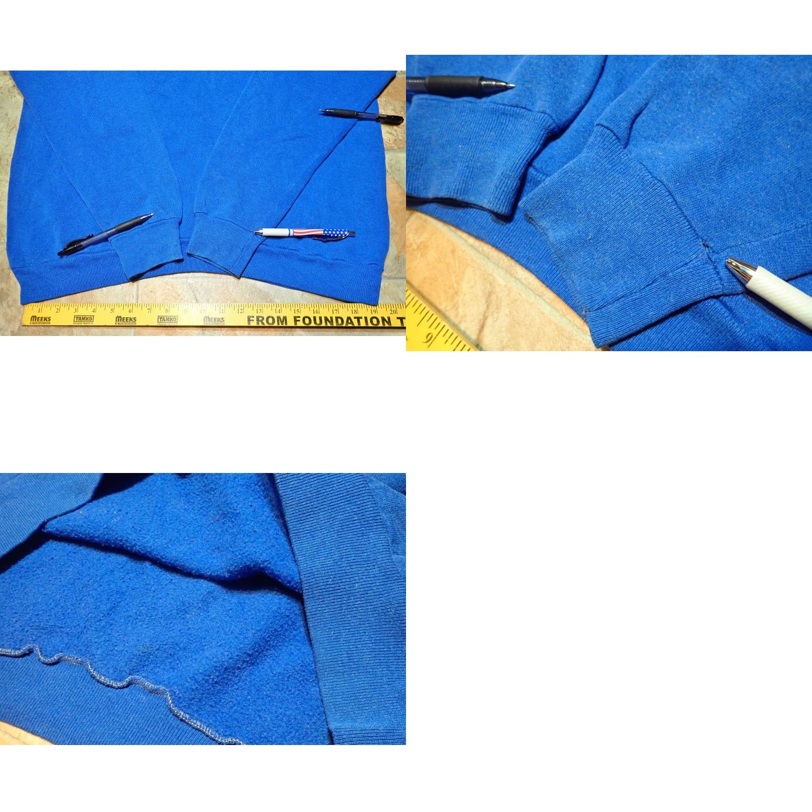 Tultex VINTAGE Tultex 60's 70's Blue Raglan Sweatshirt XL Mens Size US XL / EU 56 / 4 - 9 Thumbnail