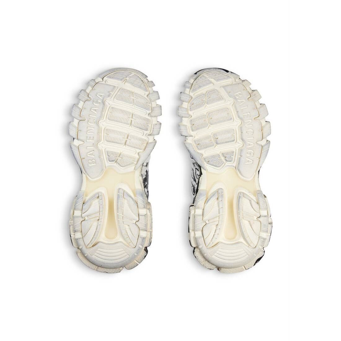 Balenciaga o1tr1nto0825 Track Graffiti Sneakers in White/Black Size US 10 / EU 43 - 7 Thumbnail