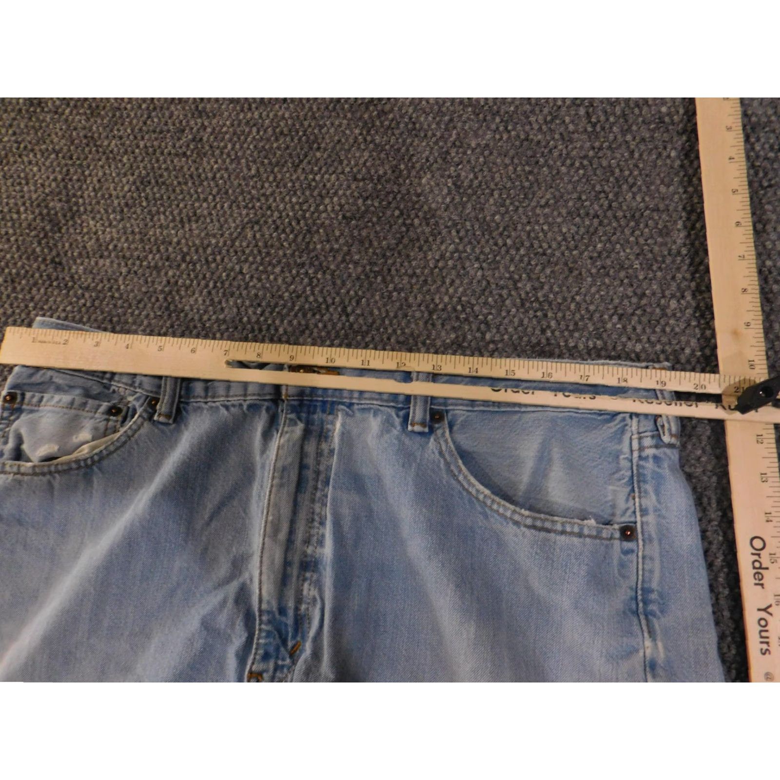 Levi's VINTAGE Levi's 505 Jeans Mens 40x30 Blue Denim Straight Fit Distressed Pants Relaxed 40 30 Inseam Zip Fly Size US 40 / EU 56 - 5 Thumbnail