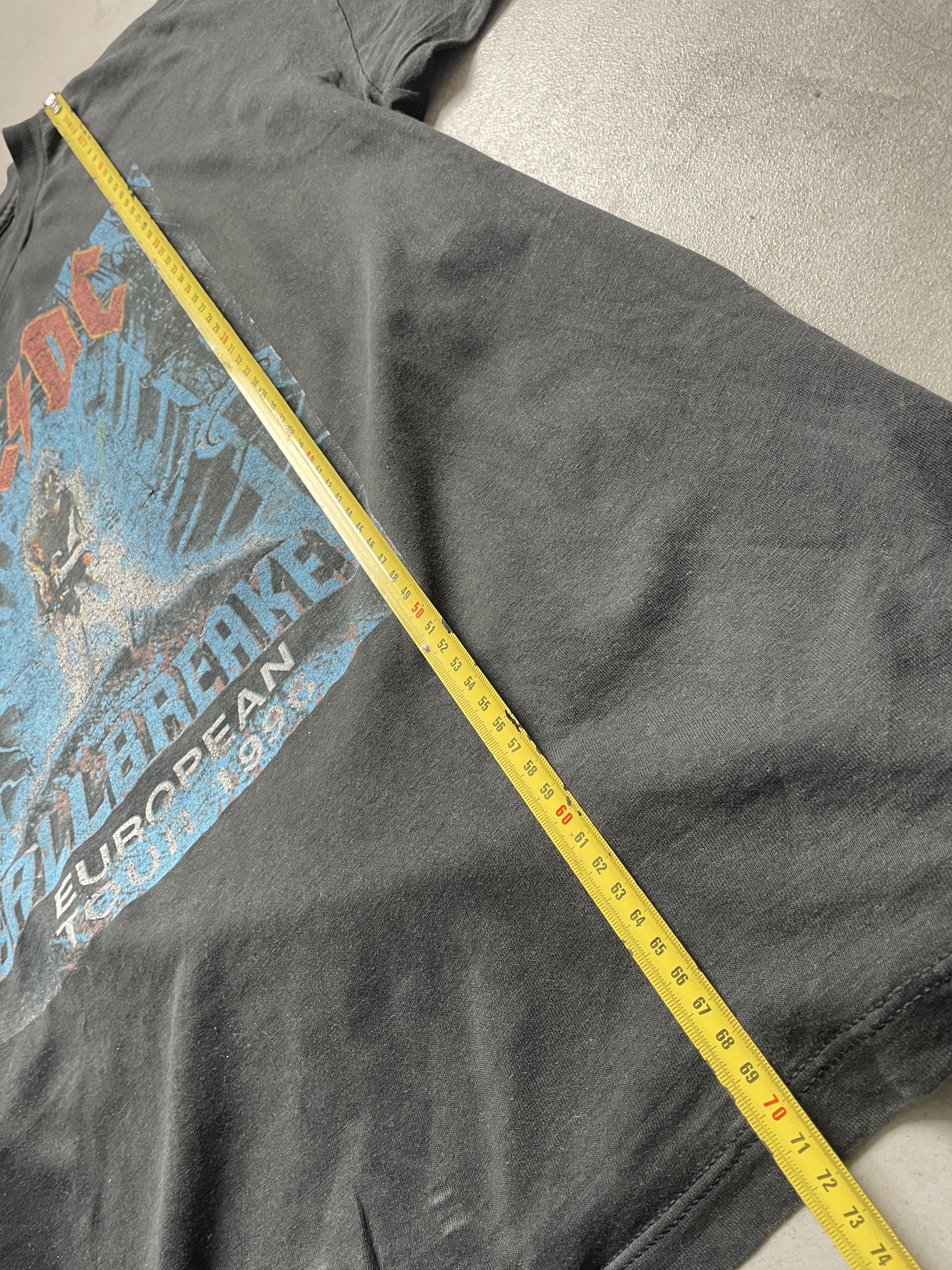 Vintage VINTAGE 1996 90S AC/DC BALLBREAKER BLACK WASHED METAL ROCK Size US XL / EU 56 / 4 - 6 Thumbnail