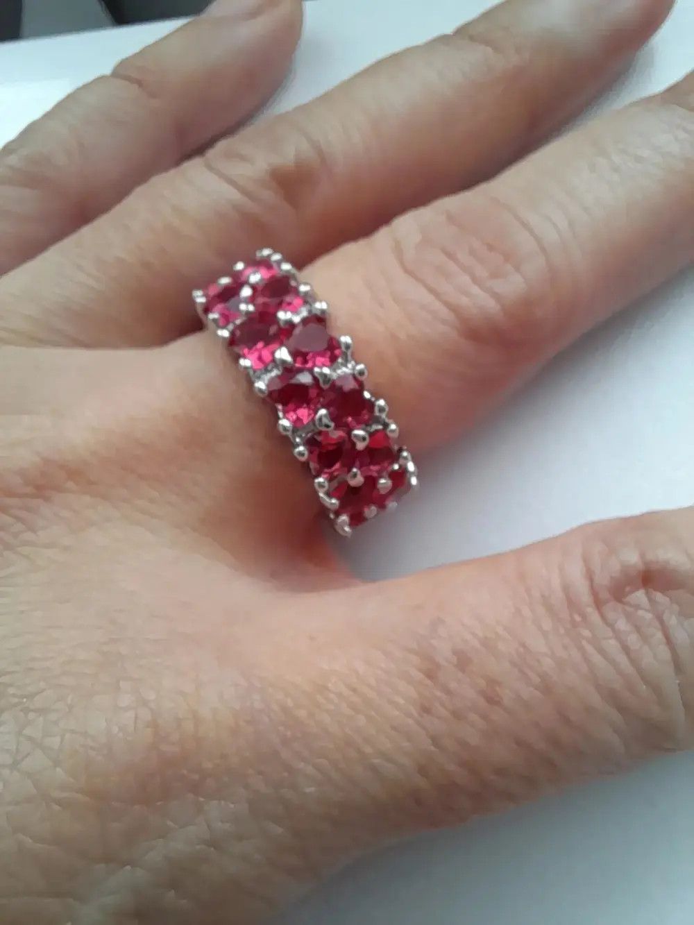 Jewelry Handmade Pink Heart shaped Ring Size ONE SIZE - 5 Thumbnail
