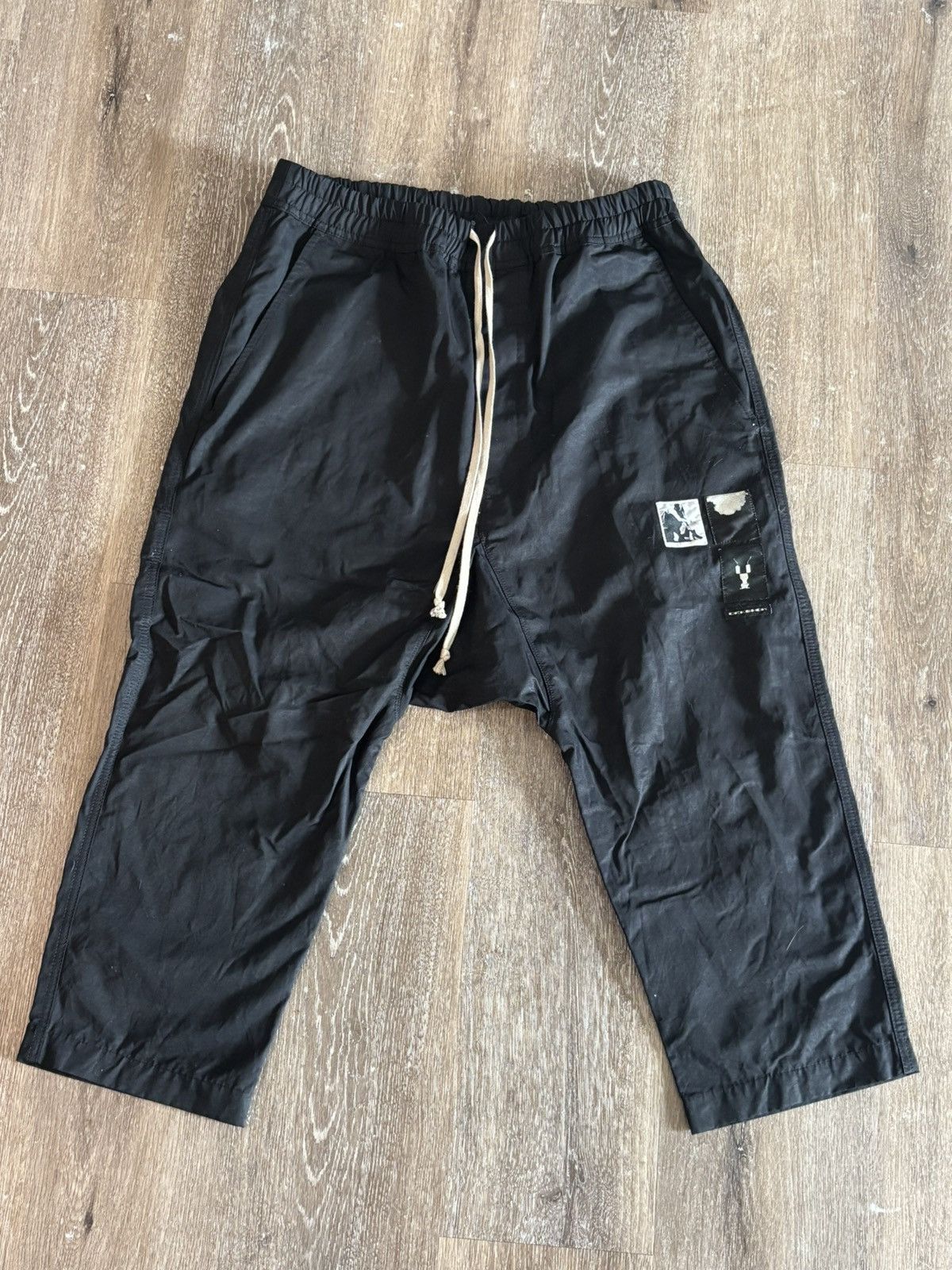 Rick Owens Drkshdw Rick Owens Cropped Drawstring Pants Size US 30 / EU 46 - 1 Thumbnail