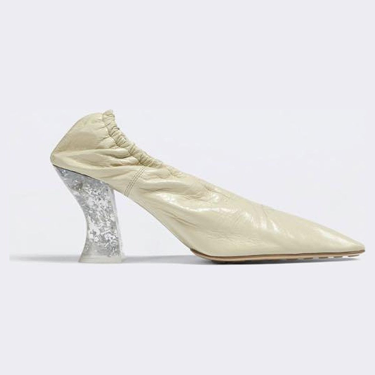 Bottega Veneta o1n1vont1124 Almond Pumps in Sea Salt Size US 11 / IT 41 - 1 Thumbnail