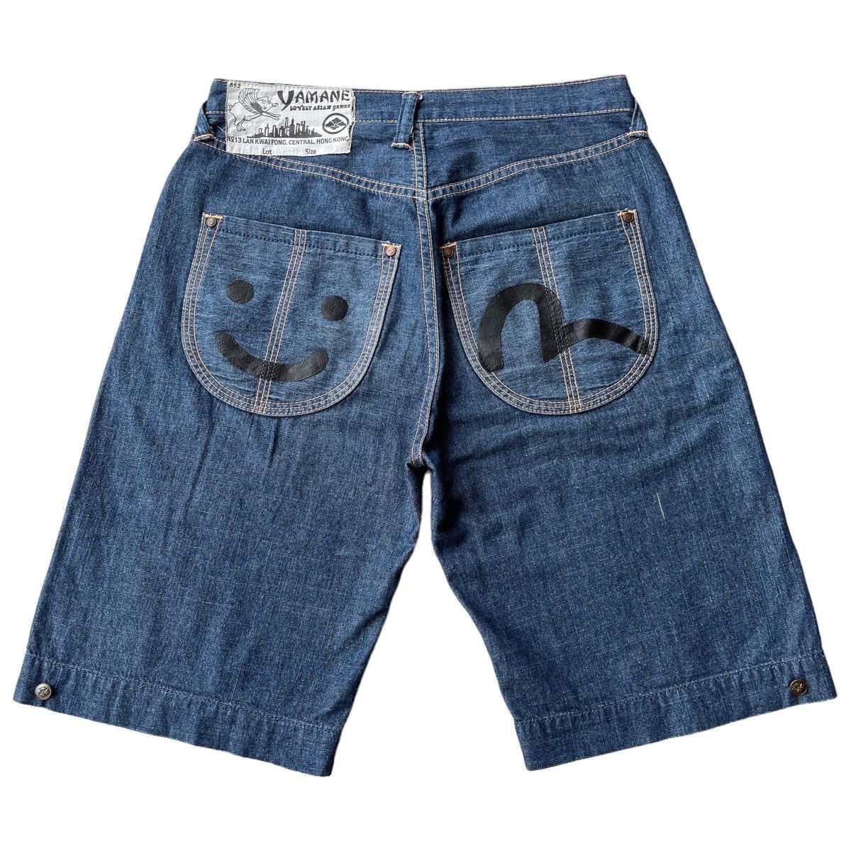 Evisu × Japanese Brand RARE YAMANE PRINTED SEAGULL SELVEDGE JORTS Size US 30 / EU 46 - 1 Thumbnail