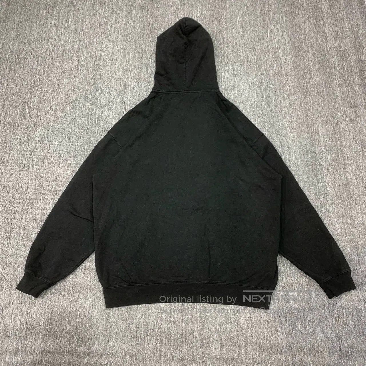 Balenciaga black double logo hoodie by balenciaga. Size US S / EU 44-46 / 1 - 2 Thumbnail
