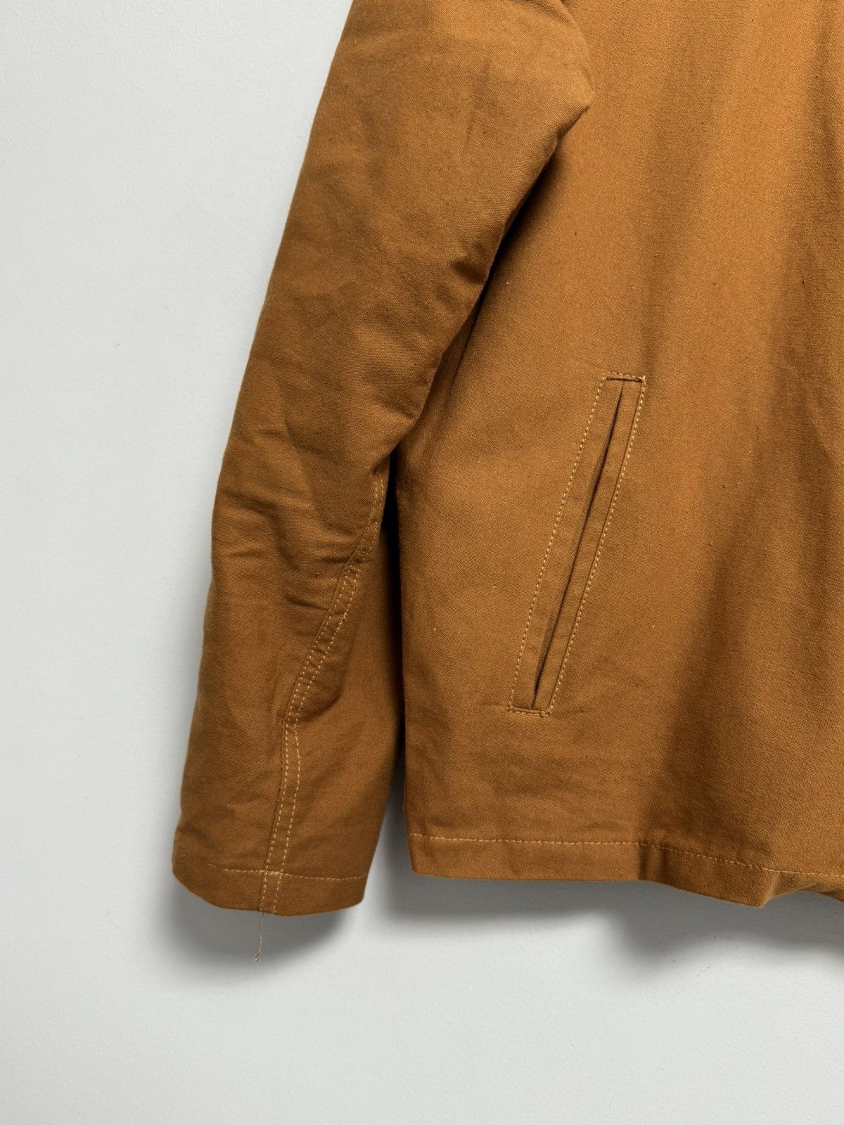 Carhartt CARHARTT Detroit Mens Reworked Canvas Vintage Camel Bomber Size US M / EU 48-50 / 2 - 9 Thumbnail