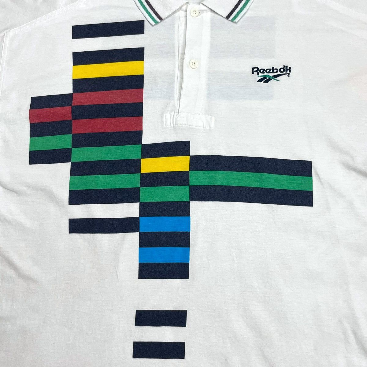 Reebok Vintage 90s Reebok Michael Chang Tennis Polo Shirt Size US L / EU 52-54 / 3 - 4 Thumbnail