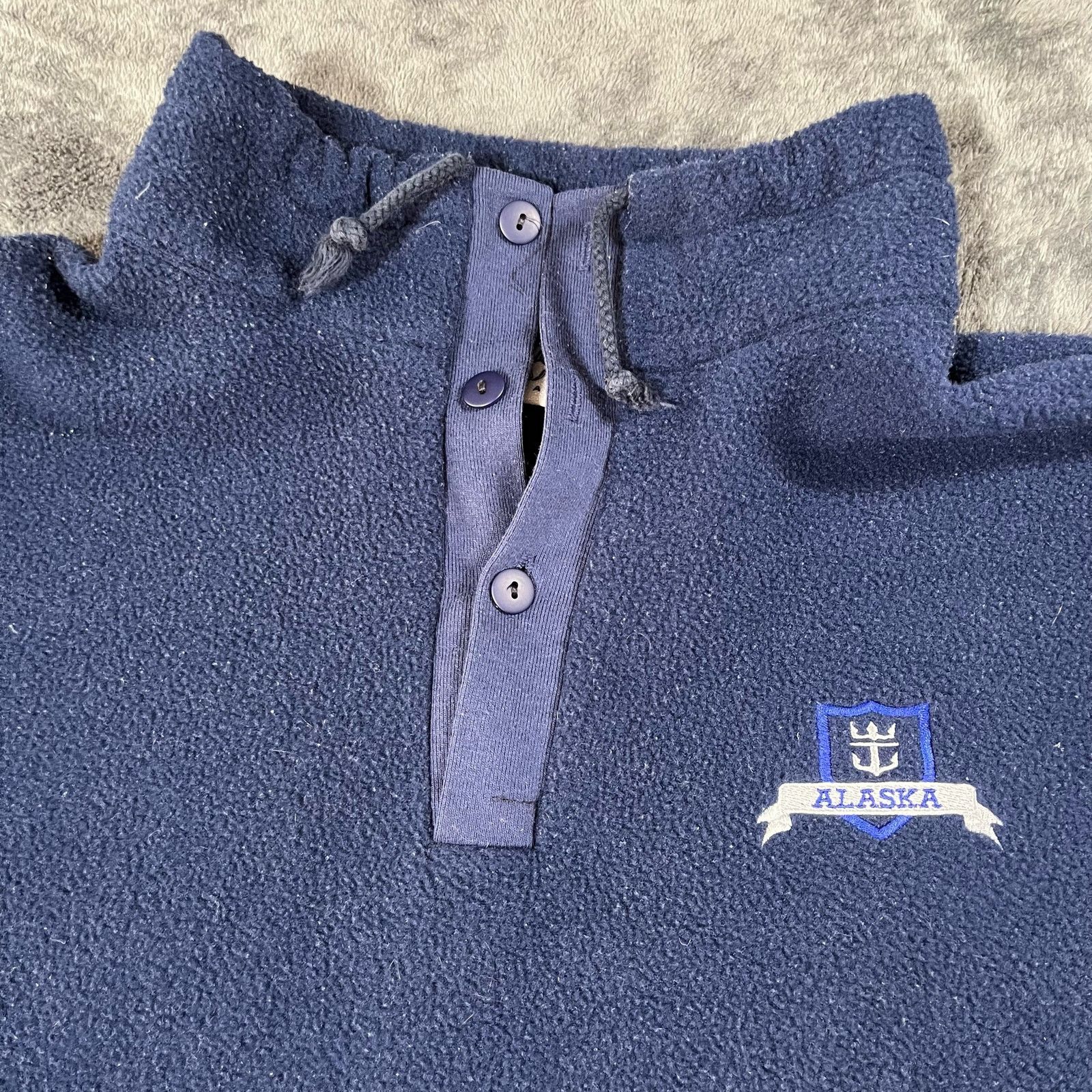 Vintage Vintage Ocean East Alaska Blue Fleece Sweater Size Large USA Size US L / EU 52-54 / 3 - 2 Thumbnail