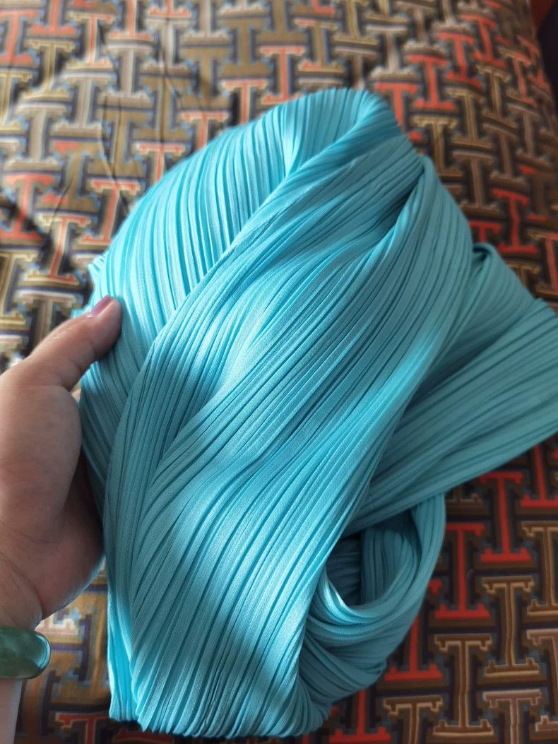 Issey Miyake issey miyake size:3 Blue pleated pants Size 42" / US 20 - 2 Thumbnail