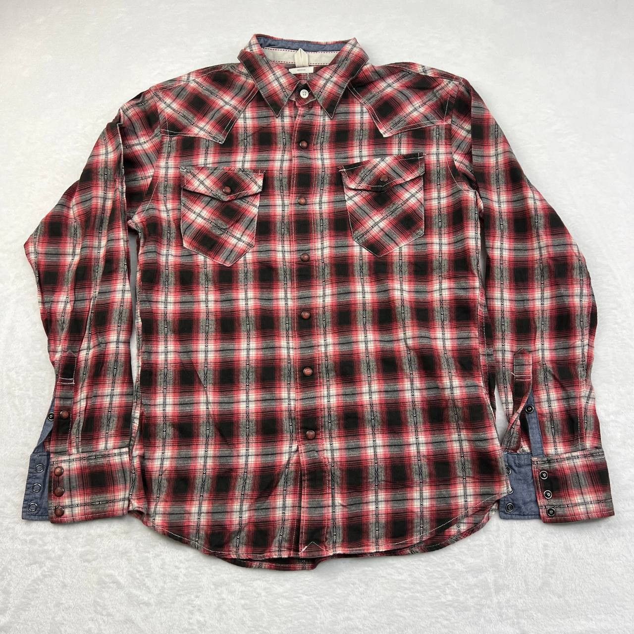 Other Back Number Shirt Men Medium Plaid Long Sleeves M Size US M / EU 48-50 / 2 - 1 Thumbnail