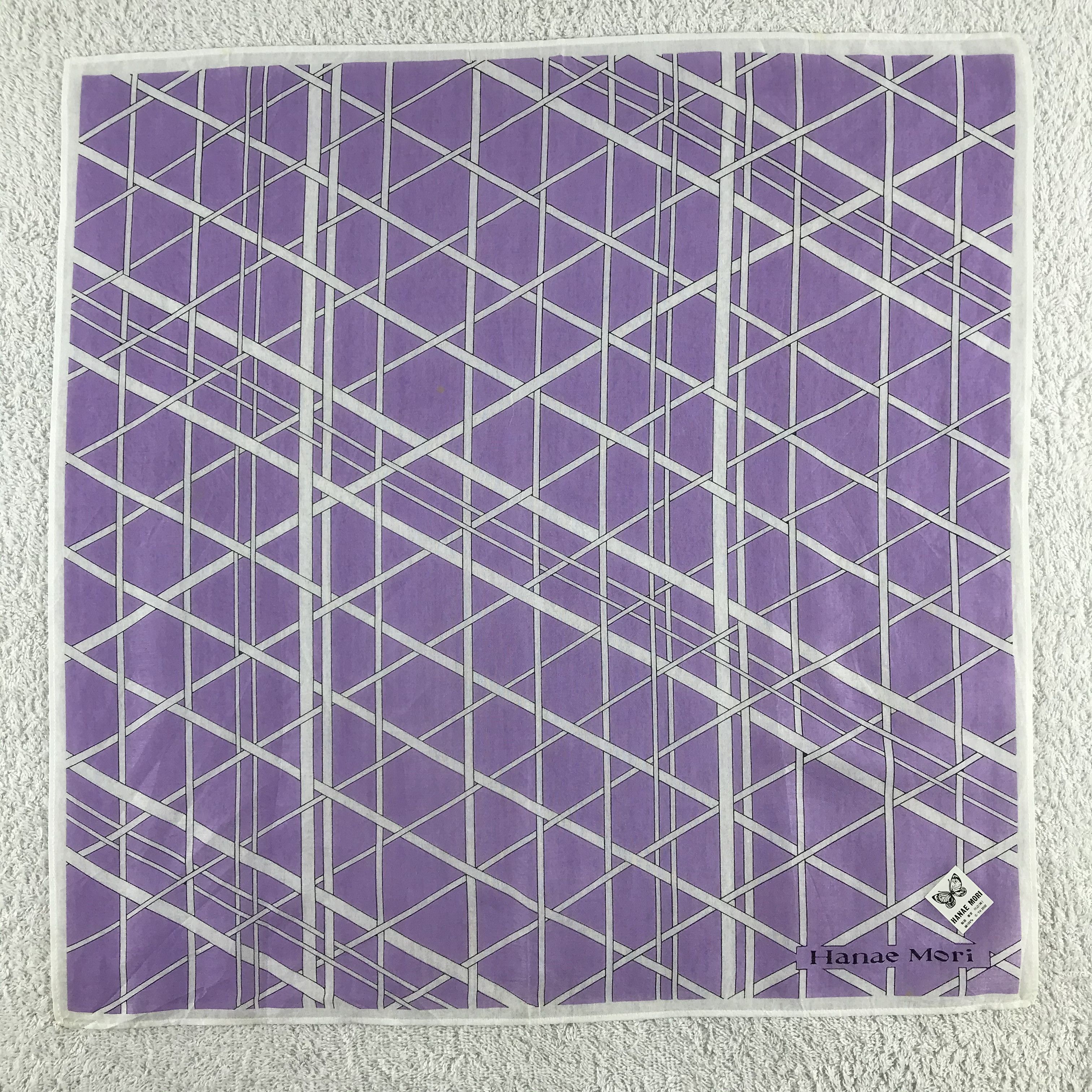 Hanae Mori × Vintage Hanae Mori Bandana / Handkerchief / Neckerchief - S132 Size ONE SIZE - 1 Thumbnail