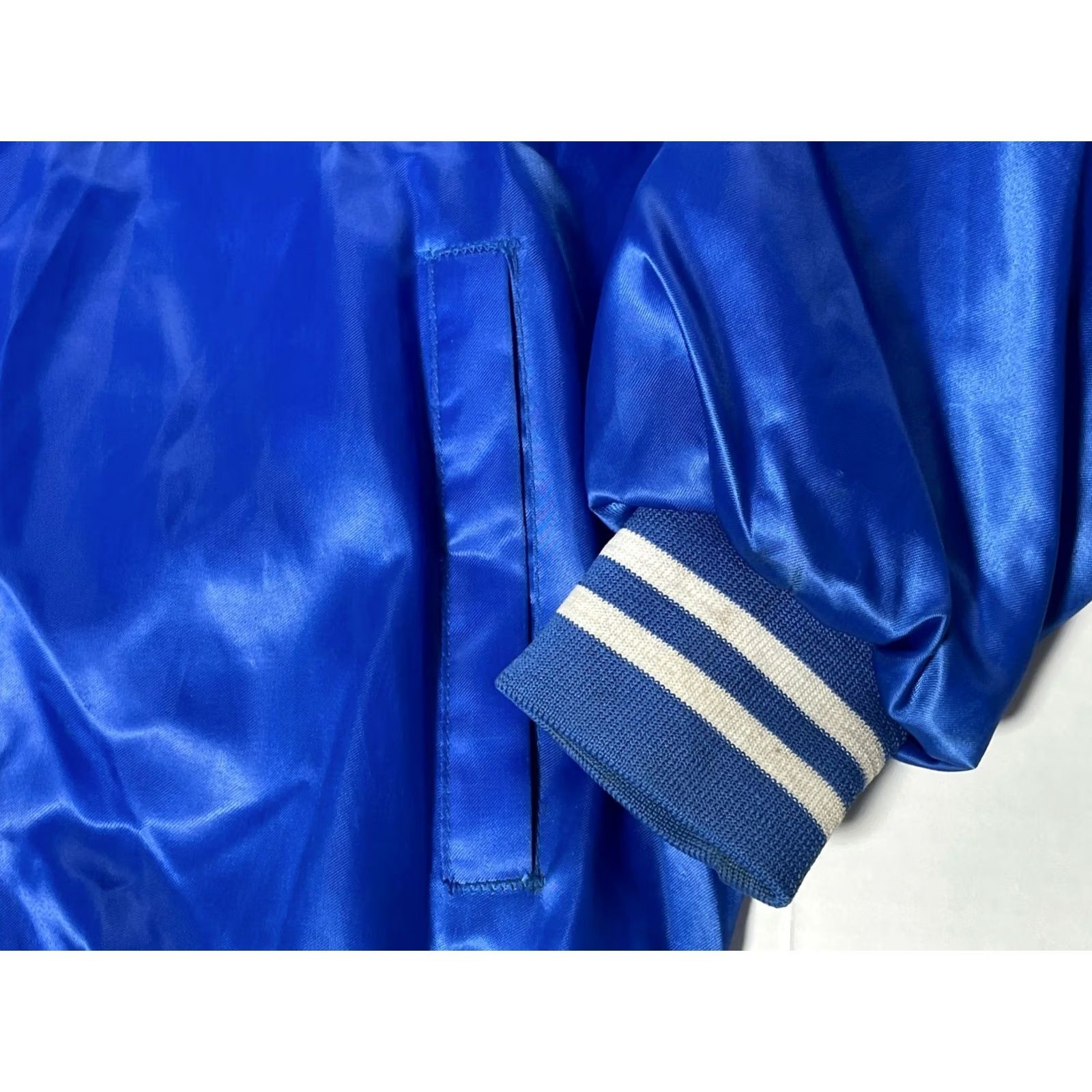 Coach VINTAGE Auburn USA Bomber Jacket Mens XL Blue Satin Coach Letterman Size US XL / EU 56 / 4 - 5 Thumbnail