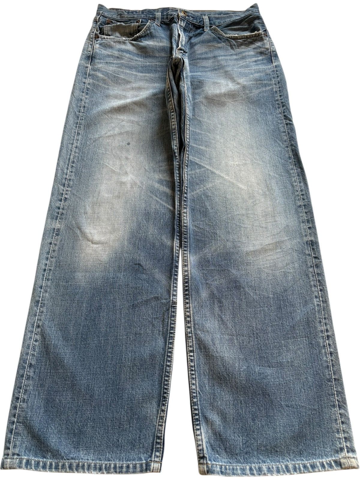 Levi's Vintage 90s Levis 504 Faded Wash Baggy Jeans Size US 33 - 1 Thumbnail
