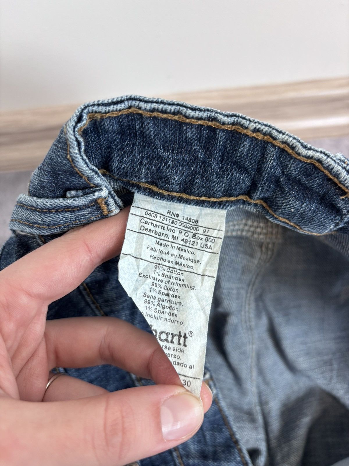 Carhartt Vintage Carhartt Faded Blue Boot Cut Flared Denim Jeans Size US 36 / EU 52 - 17 Thumbnail