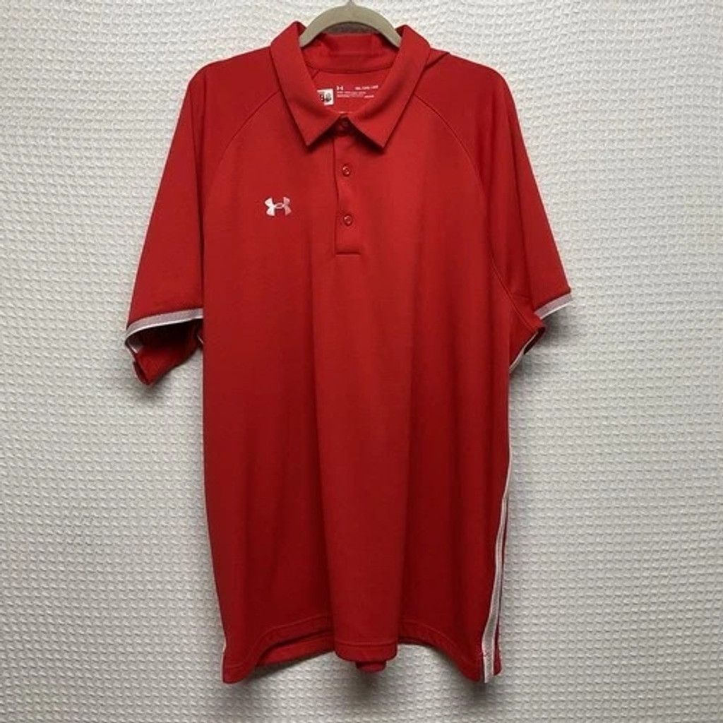 Under Armour NWOT Under Armour HeatGear Short Sleeve Polo Shirt Men 3XL Size US XXL / EU 58 / 5 - 6 Thumbnail