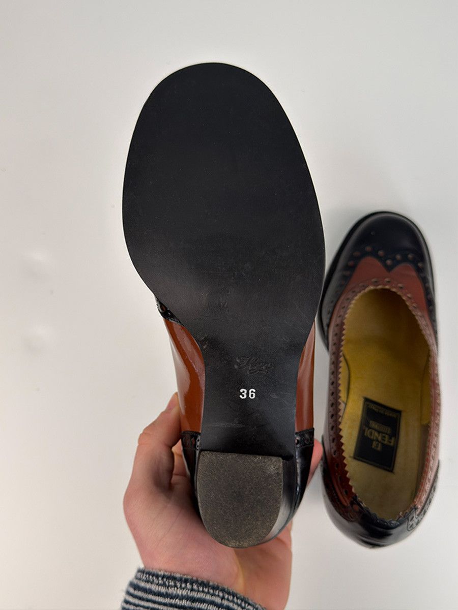 Fendi Luxury Fendi FF Brown Heels Size US 6 / IT 36 - 5 Thumbnail