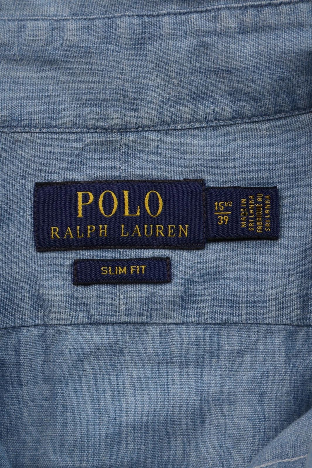 Polo Ralph Lauren Polo Ralph Lauren Slim Fit Long Sleeve Chambray Shirt Size US M / EU 48-50 / 2 - 2 Thumbnail