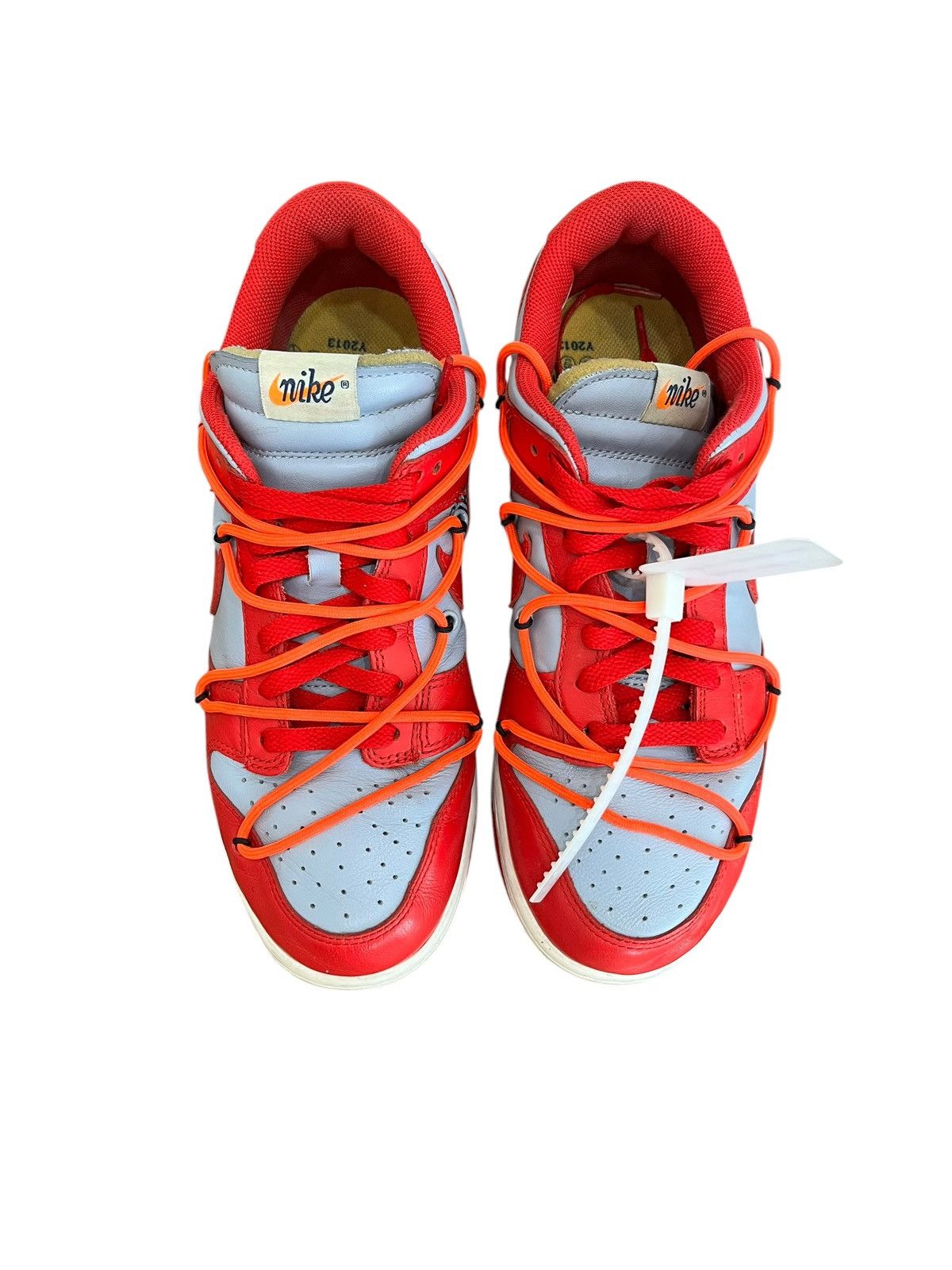 Nike × Off-White Off-White Nike Dunk Low University Red Size US 9 / EU 42 - 4 Thumbnail