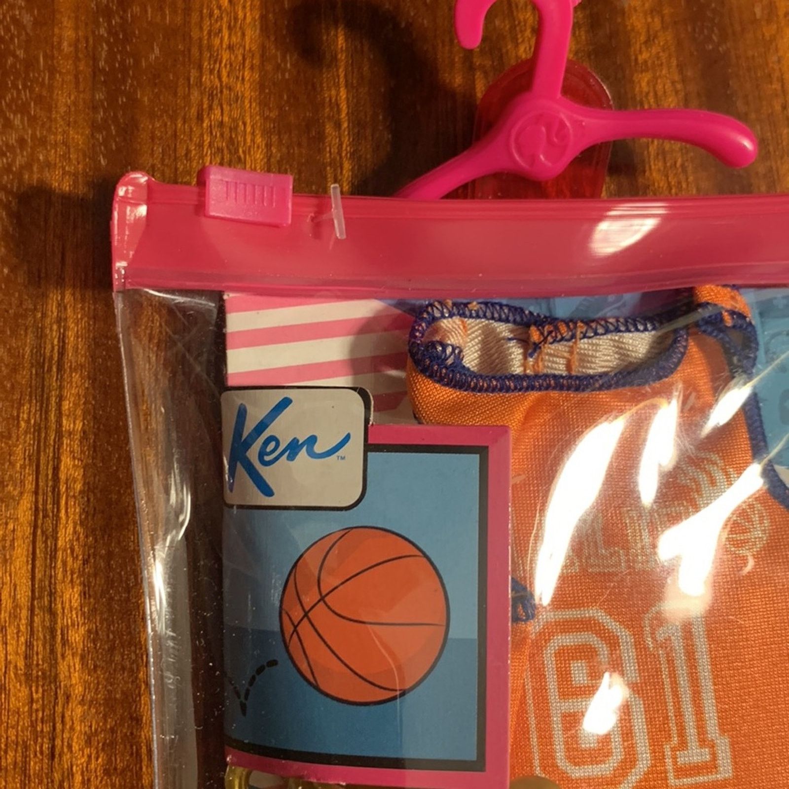 Vintage BNIB Mattel Barbie Ken basketball uniform Size ONE SIZE - 2 Thumbnail