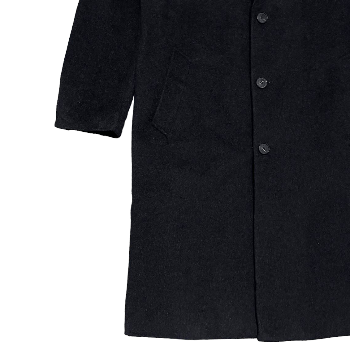 Japanese Brand Vintage Ron Bennett Luxury Wool Cashmere Overcoat Size US L / EU 52-54 / 3 - 3 Thumbnail