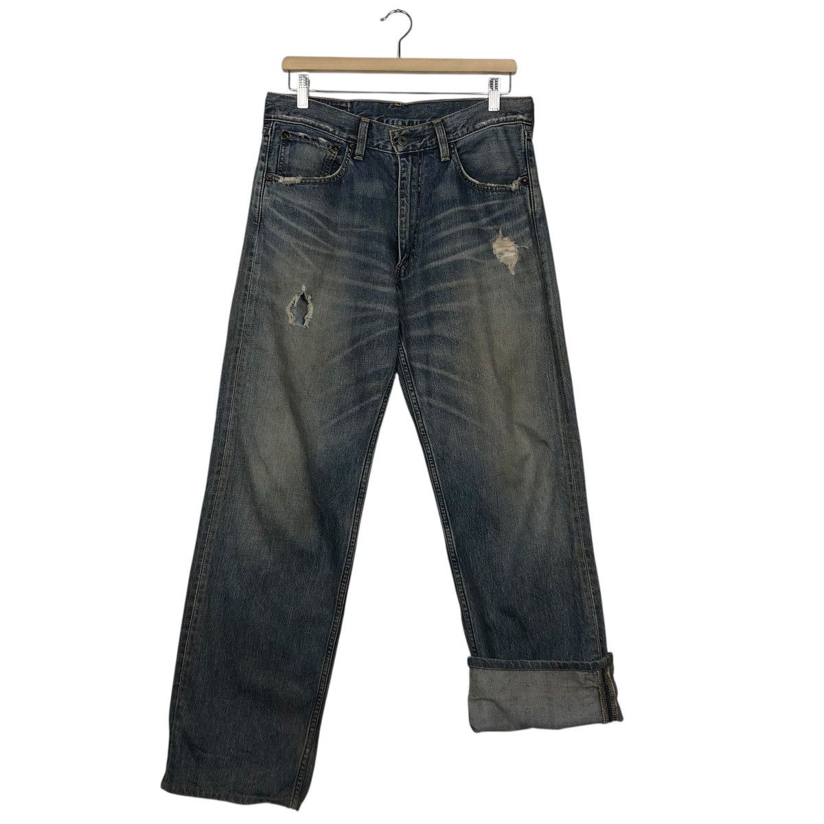 Levi's Levi’s Vintage Distressed Faded Denim Heavy Whiskers Rare Size US 32 / EU 48 - 16 Thumbnail