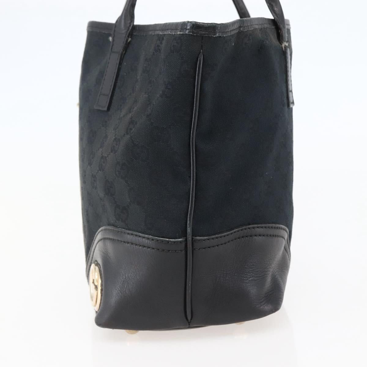 Gucci GUCCI GG Canvas Abbey Tote Bag Black Gold Size ONE SIZE - 5 Thumbnail