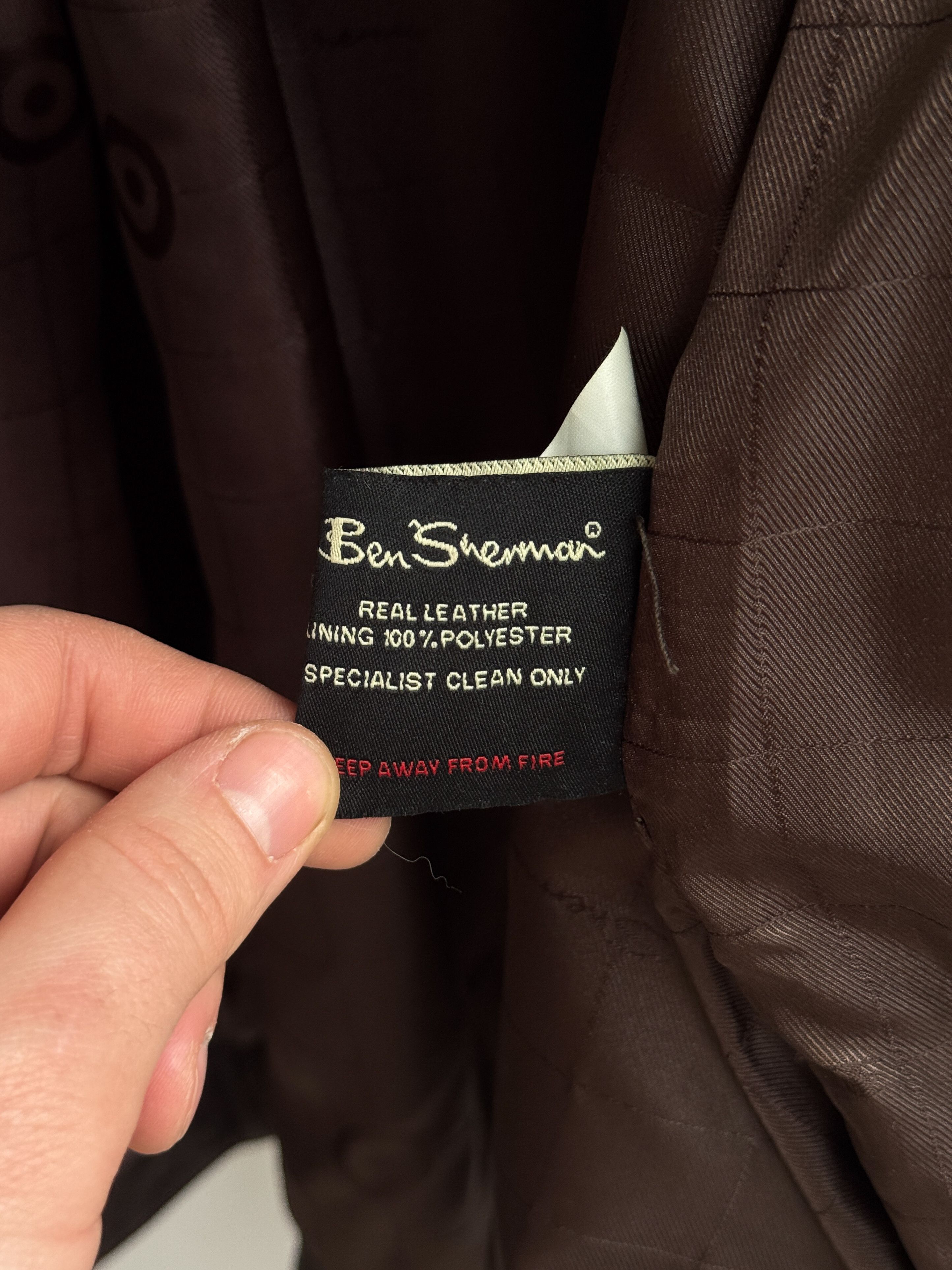 Ben Sherman Ben Sherman Brown Leather Jacket Size US XXL / EU 58 / 5 - 8 Thumbnail