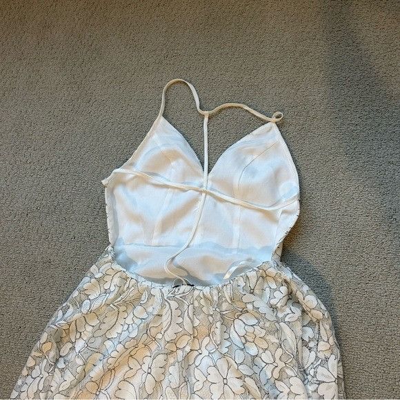 NBD NBD Revolve Women’s Lace Dress White Black Open Back Romper Size XS / US 0-2 / IT 36-38 - 11 Thumbnail
