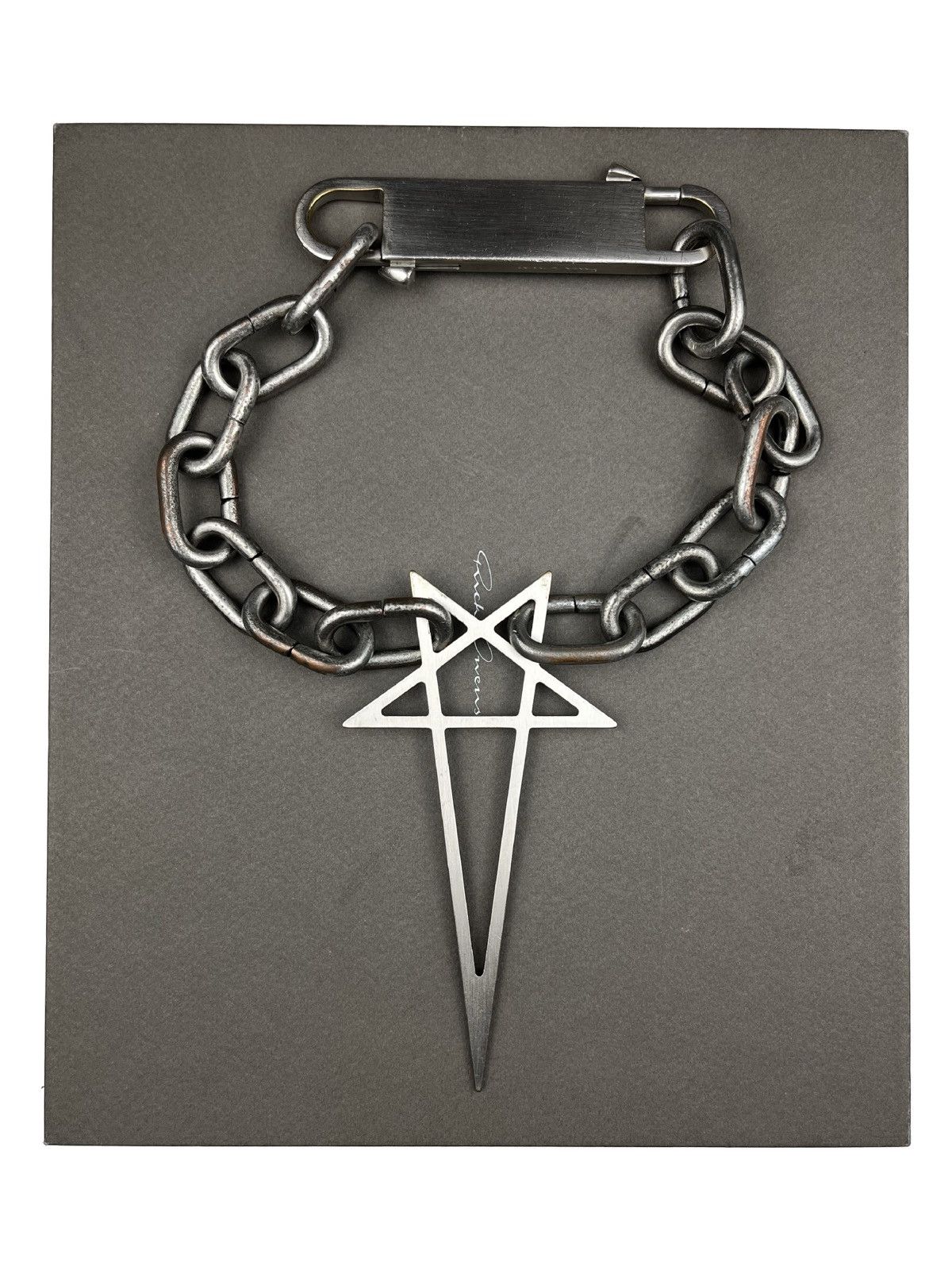 Rick Owens SS20 Rick Owens Pentagram Choker Necklace Tecuatl 