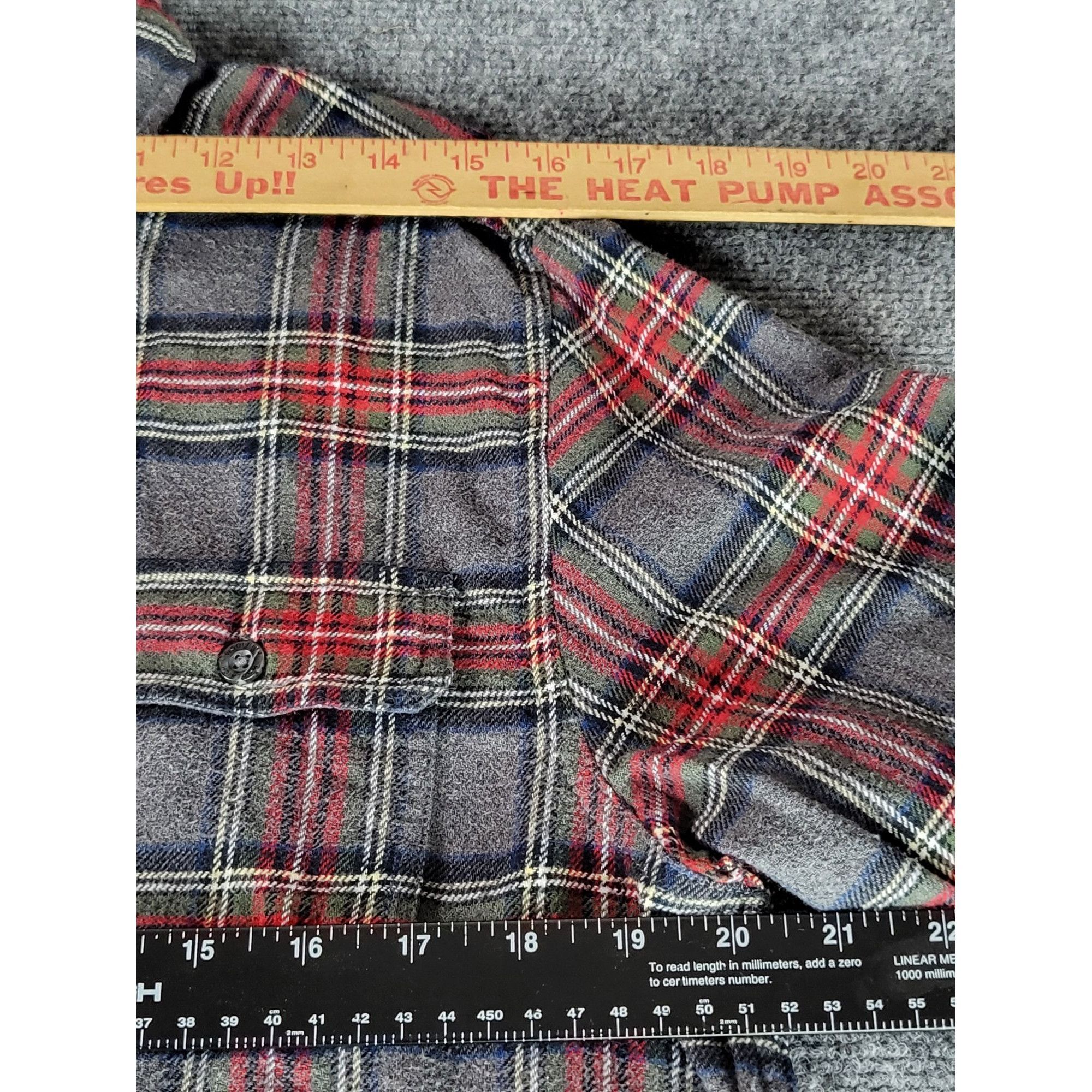 Woolrich Woolen Mills Woolrich Flannel Shirt Gray Red Plaid Hike Camping Outdoor S Size US M / EU 48-50 / 2 - 4 Thumbnail