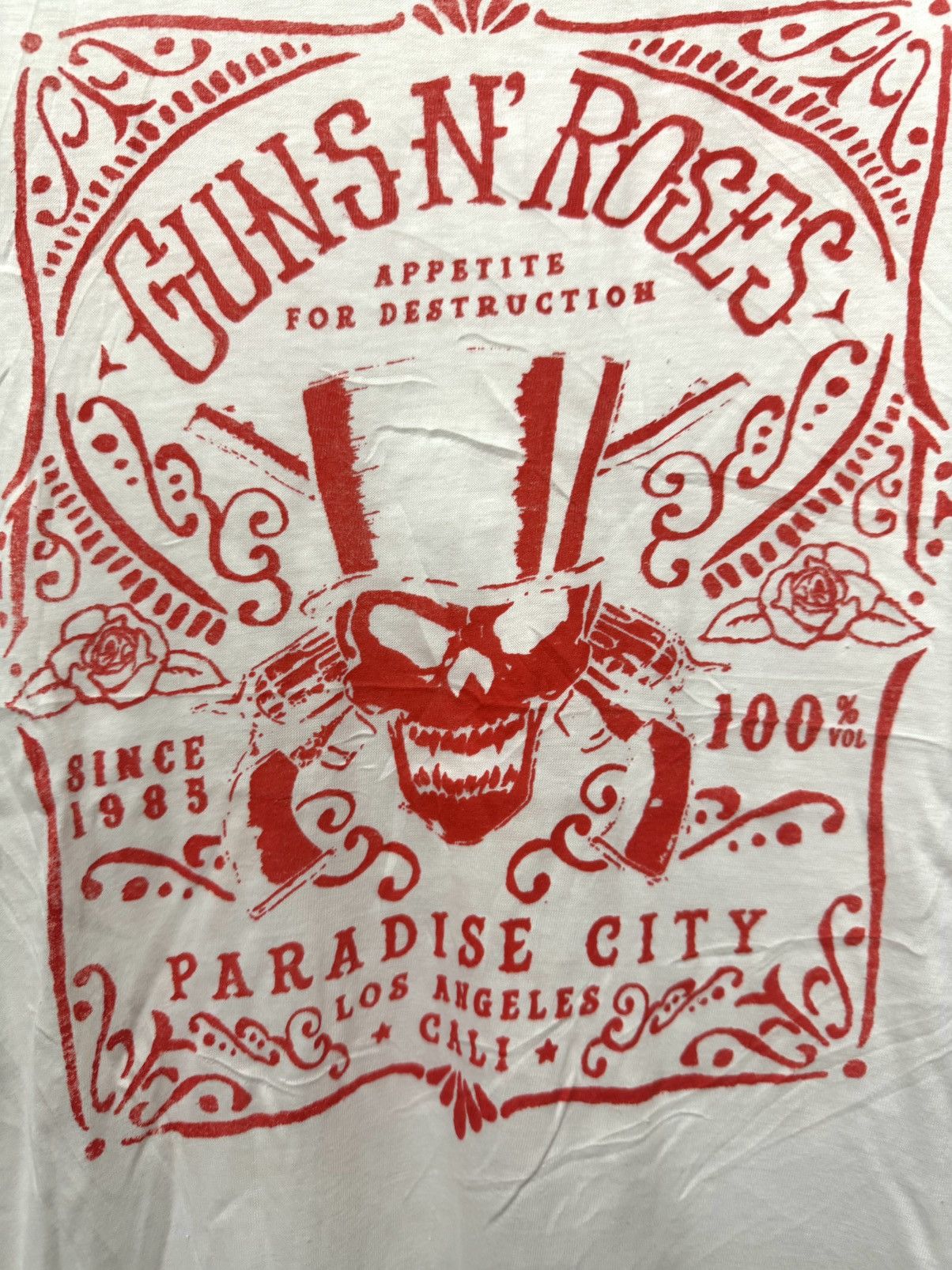 Band Tees × Vintage Vintage 80’s Guns N Roses Paradise City Hard Rock T shirt Size US M / EU 48-50 / 2 - 2 Thumbnail