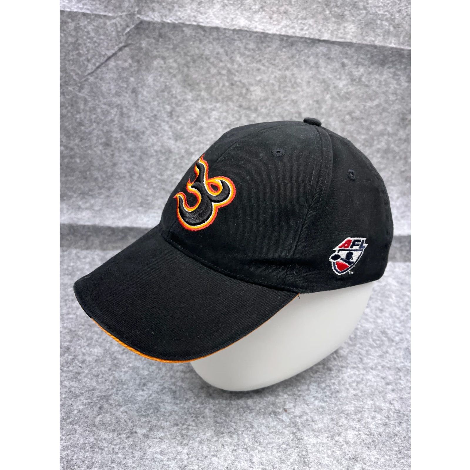 Vintage VINTAGE Utah Blaze Hat Cap Strap Back Adult One Size Black 100% Cotton Arena Football Size 44L - 4 Thumbnail