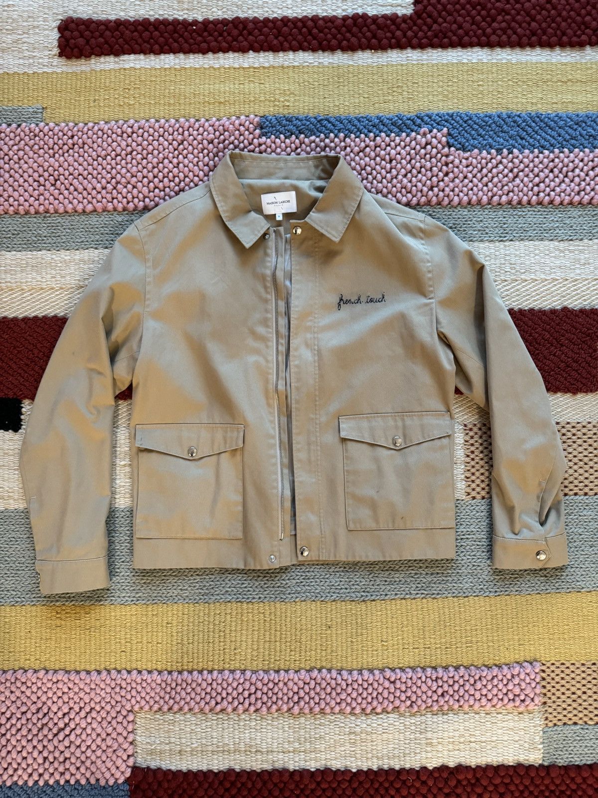 image of Maison Labiche Canvas Cotton Jacket in Tan, Men's (Size Medium)