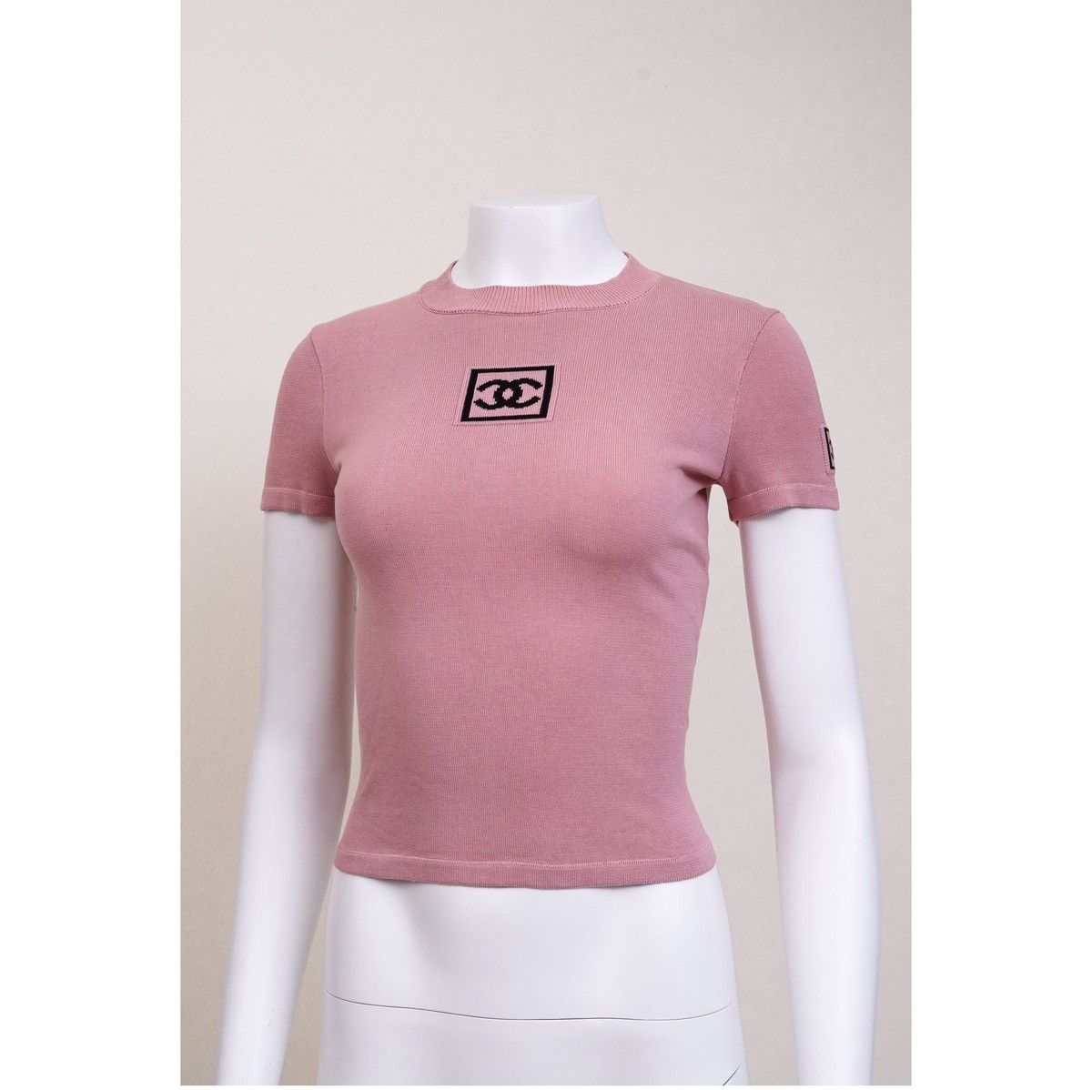 Chanel Chanel CC Logo Knit Pink Top Size M / US 6-8 / IT 42-44 - 4 Thumbnail