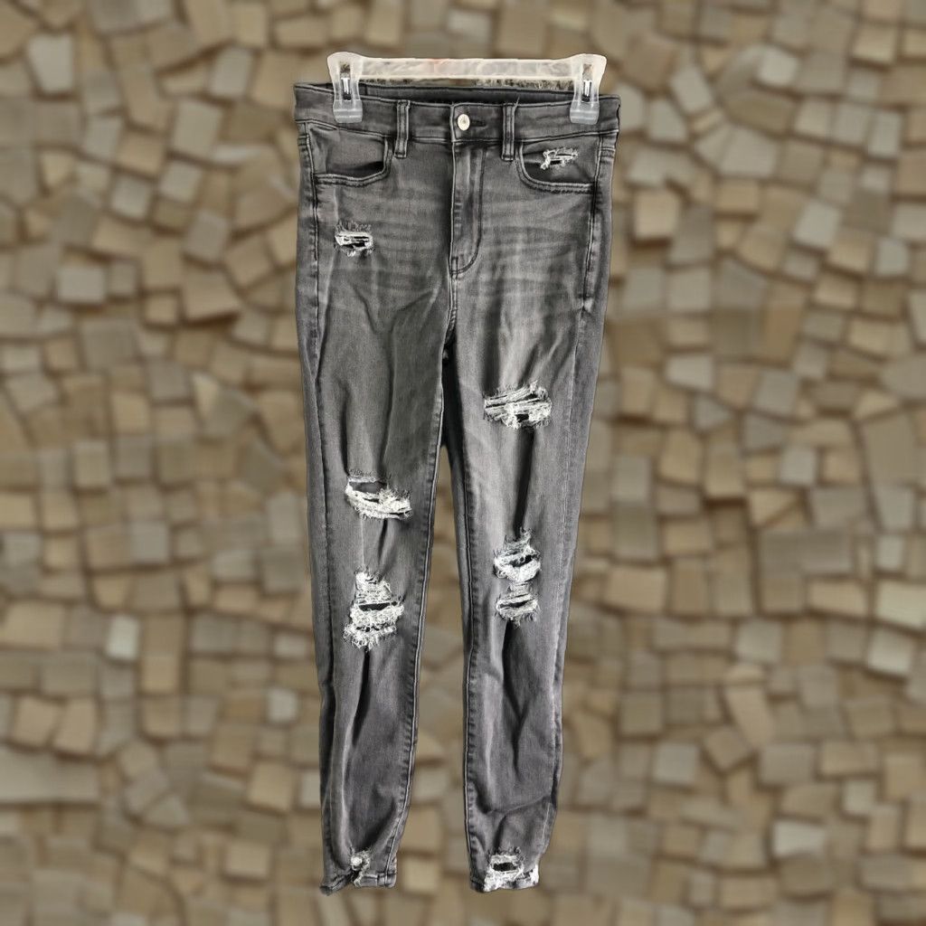 American Eagle Outfitters VINTAGE: No American Eagle Outfitters Jegging Jeans Gray Medium Wash 5-Pocket Denim Womens Sz 6 Regular Rise Mid 8.5-10.5 in Jeans Size 28" / US 6 / IT 42 - 1 Thumbnail