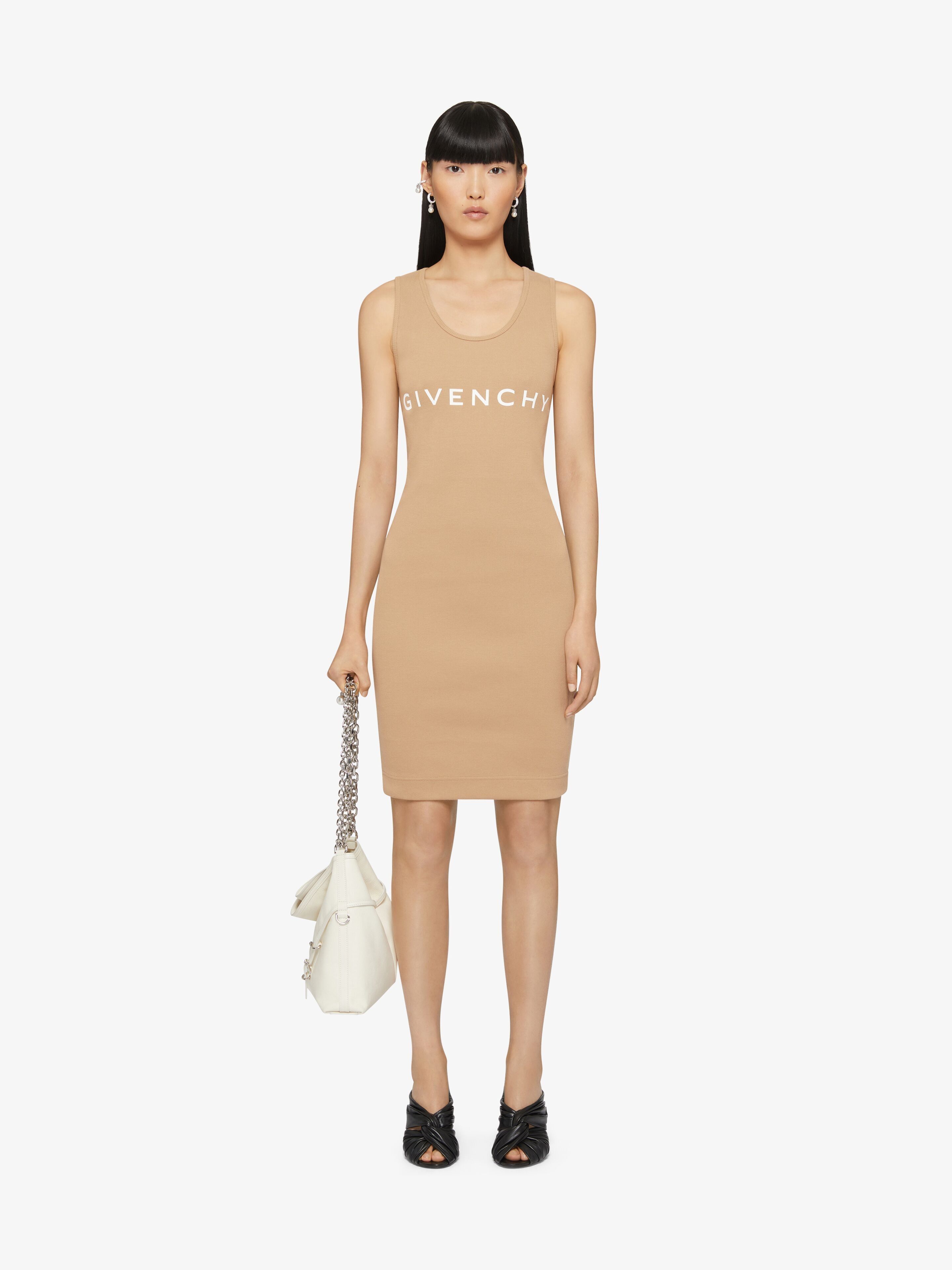 Givenchy o1srvl11e0825 Archetype Tank Dress in Jersey in Beige Size S / US 4 / IT 40 - 2 Thumbnail