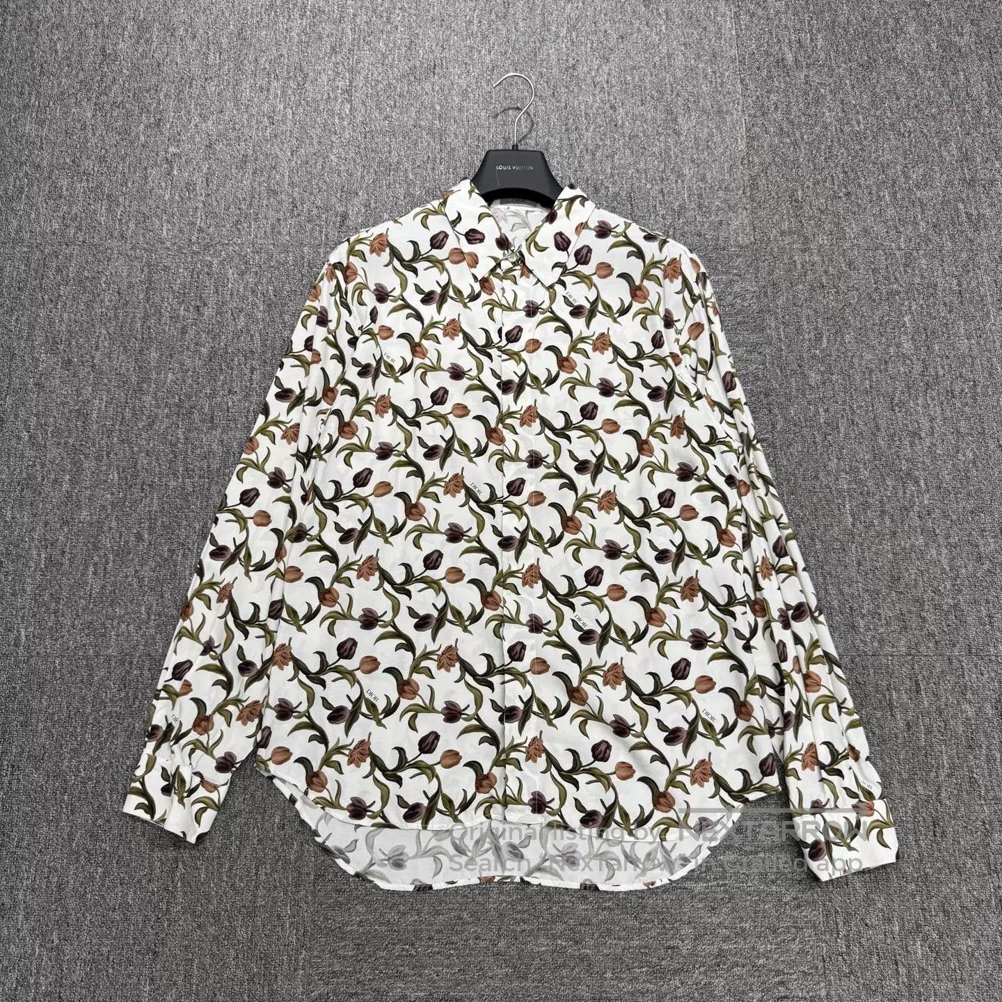 Dior Dior All-over Floral Long-sleeve Shirt. Size US L / EU 52-54 / 3 - 1 Thumbnail