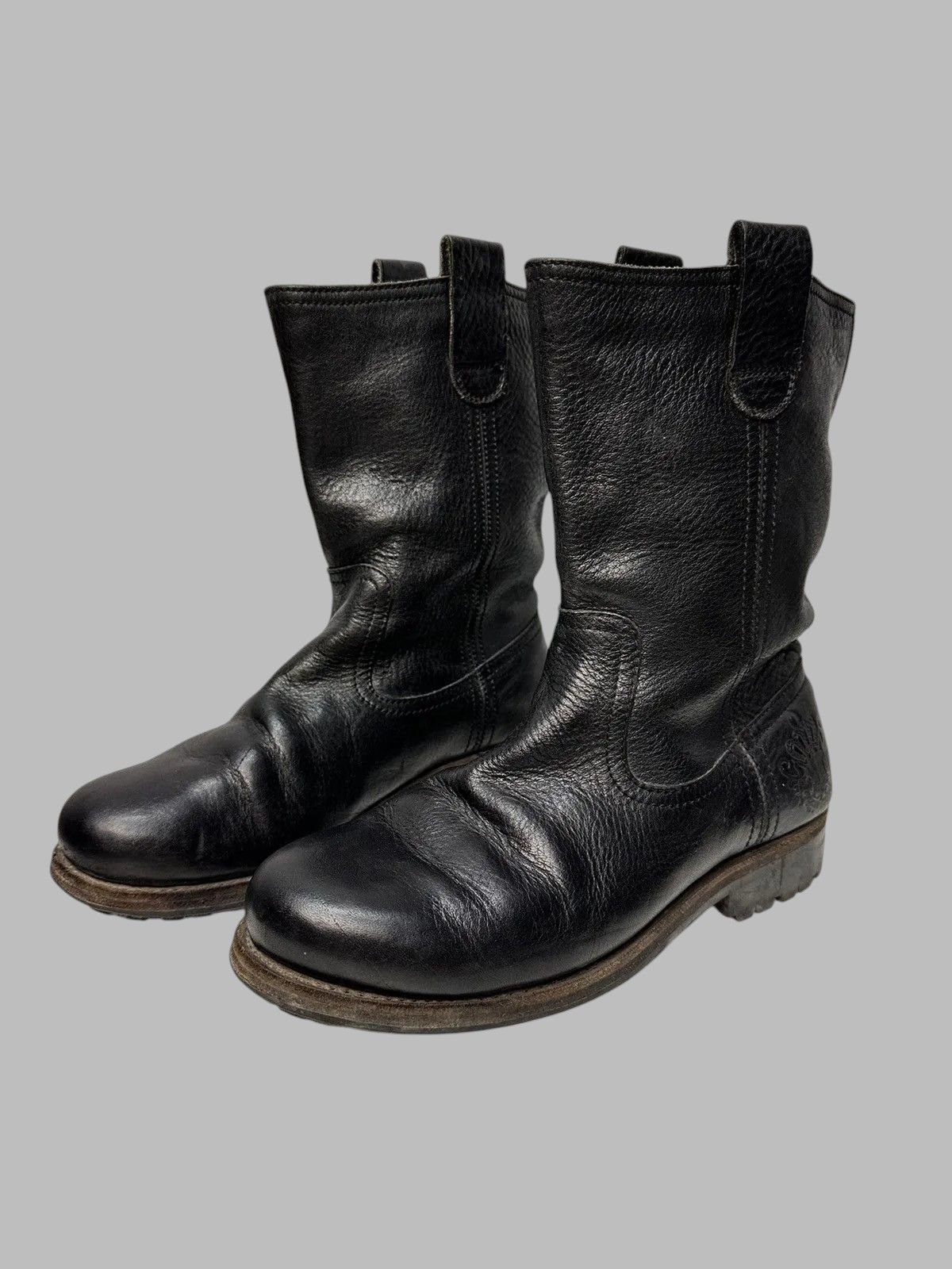 If Six Was Nine AS98 Japan Style RRL Western Leather Boots Ralph Lauren Size US 7 / EU 40 - 2 Thumbnail