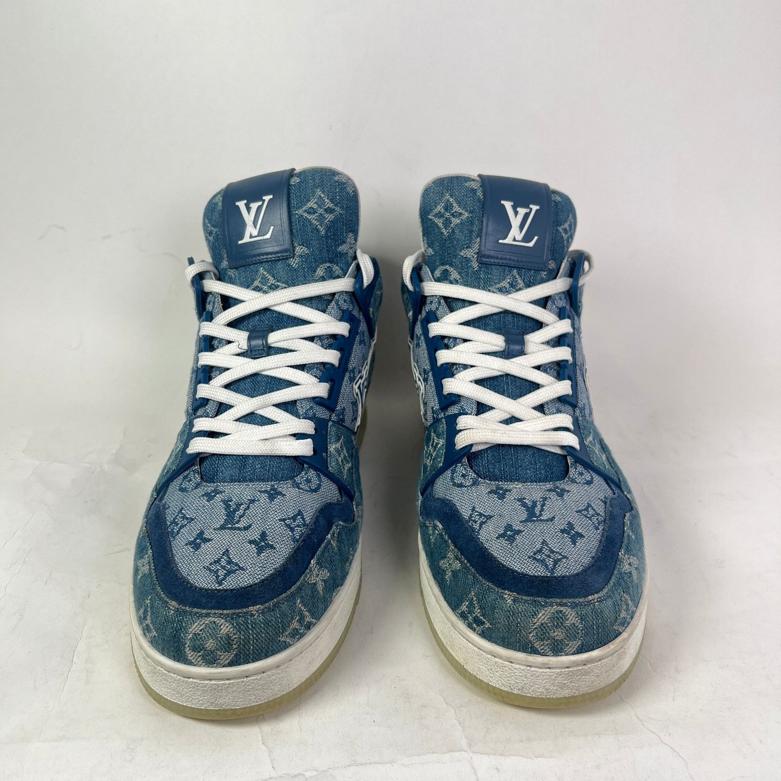 Louis Vuitton Louis Vuitton Monogram Denim High-Top LV Trainer Size US 10 / EU 43 - 2 Thumbnail