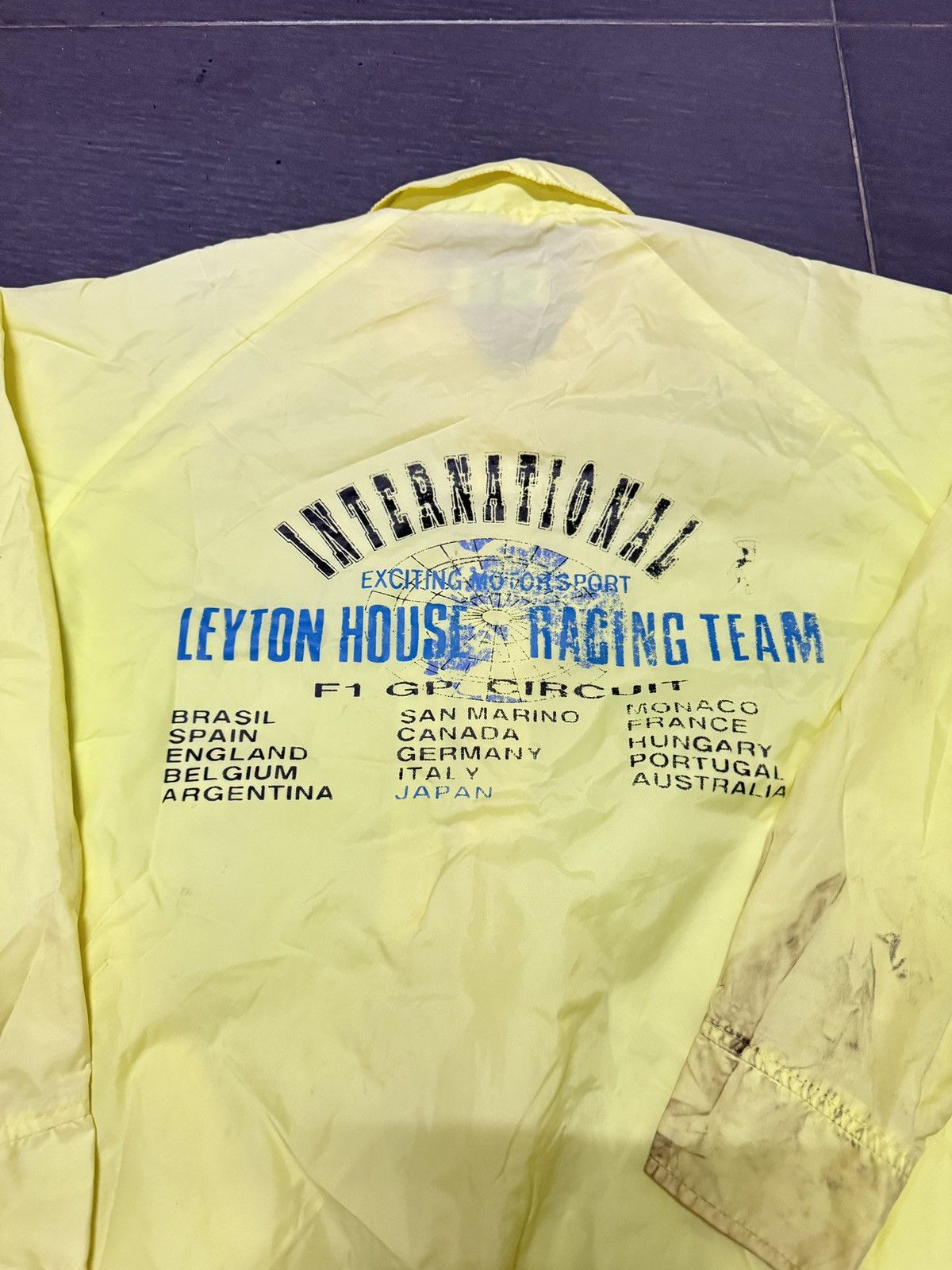 Vintage VINTAGE LEYTON HOUSE F1 RACING TEAM JACKET Size US L / EU 52-54 / 3 - 4 Thumbnail
