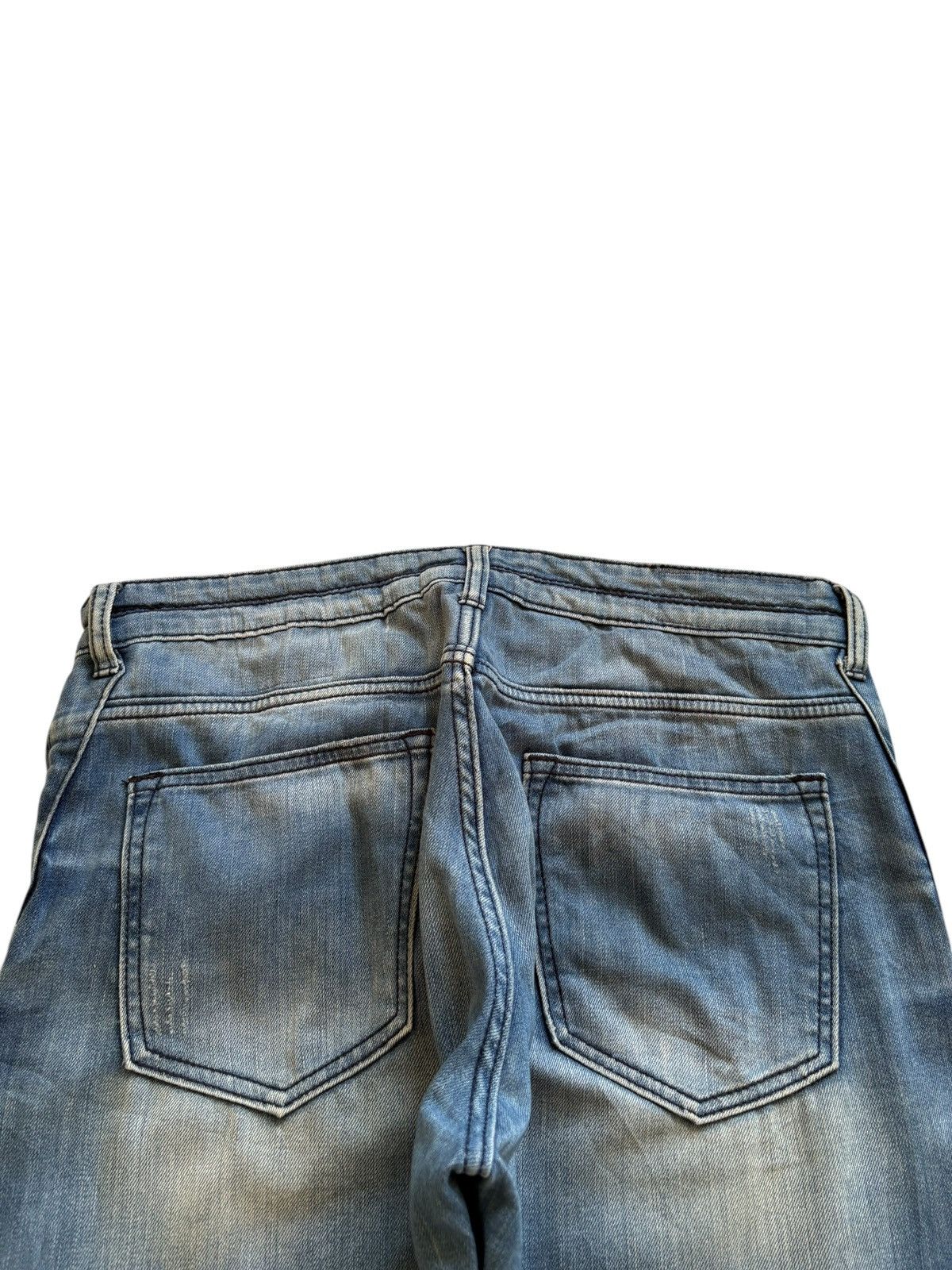 Japanese Brand Vintage Japanese Brand Blue Wash Ripped Loose Jeans Size US 34 / EU 50 - 8 Thumbnail