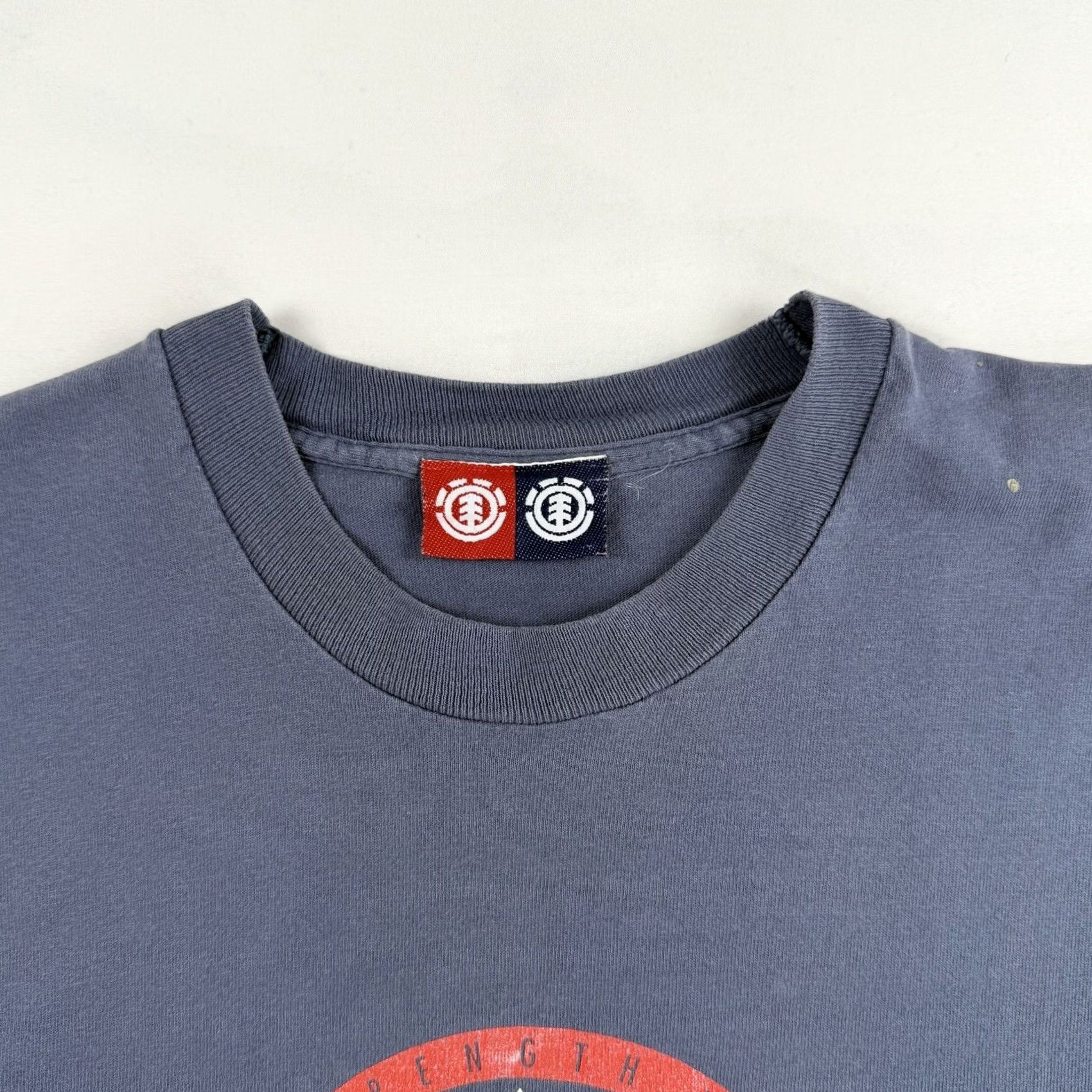 Element VINTAGE Element Skateboards Shirt L Blue 1990s Graphic Tee Grunge Mens Size US L / EU 52-54 / 3 - 4 Thumbnail