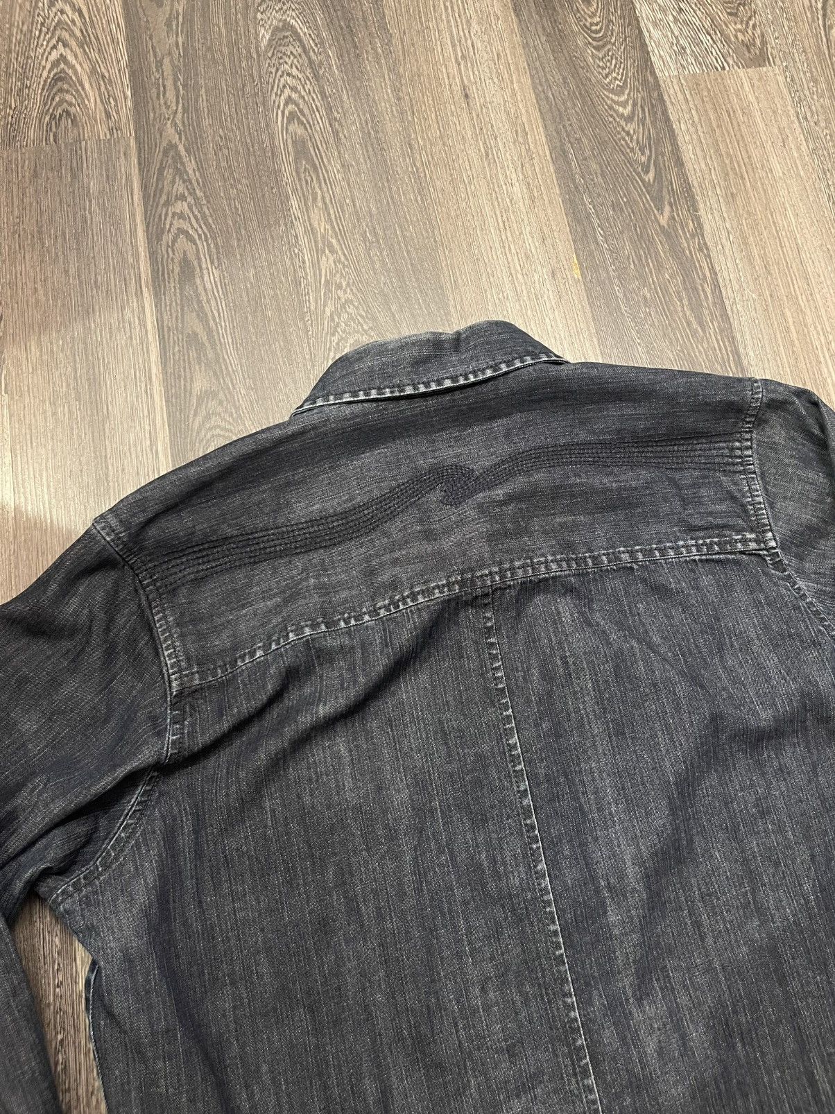 Nudie Jeans Nudie Jeans Black Denim Western Shirt – Size L Size US L / EU 52-54 / 3 - 6 Thumbnail