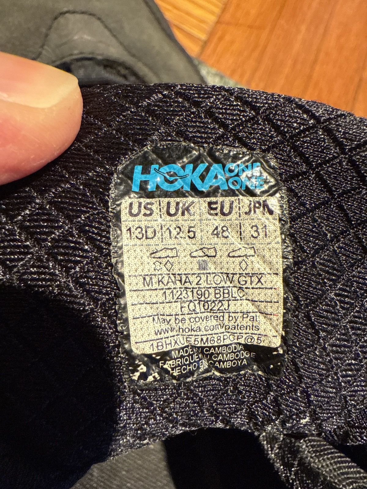 Hoka Hoka Kaha 2 GTX w Vibram Sole Size US 13 / EU 46 - 4 Thumbnail