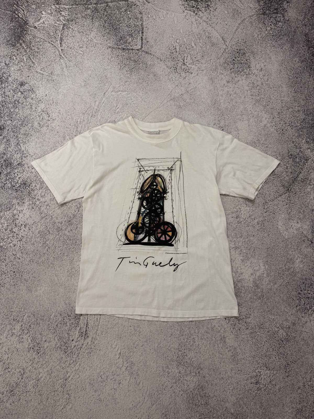 Other 1996 Jean Tinguely Et Flammarion 4 Basel Museum Art T-shirt Size US XL / EU 56 / 4 - 1 Thumbnail