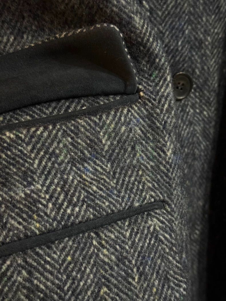Loro Piana Loro Piana Herringbone Cashmere Blend Coat- Size US XL / EU 56 / 4 - 3 Thumbnail