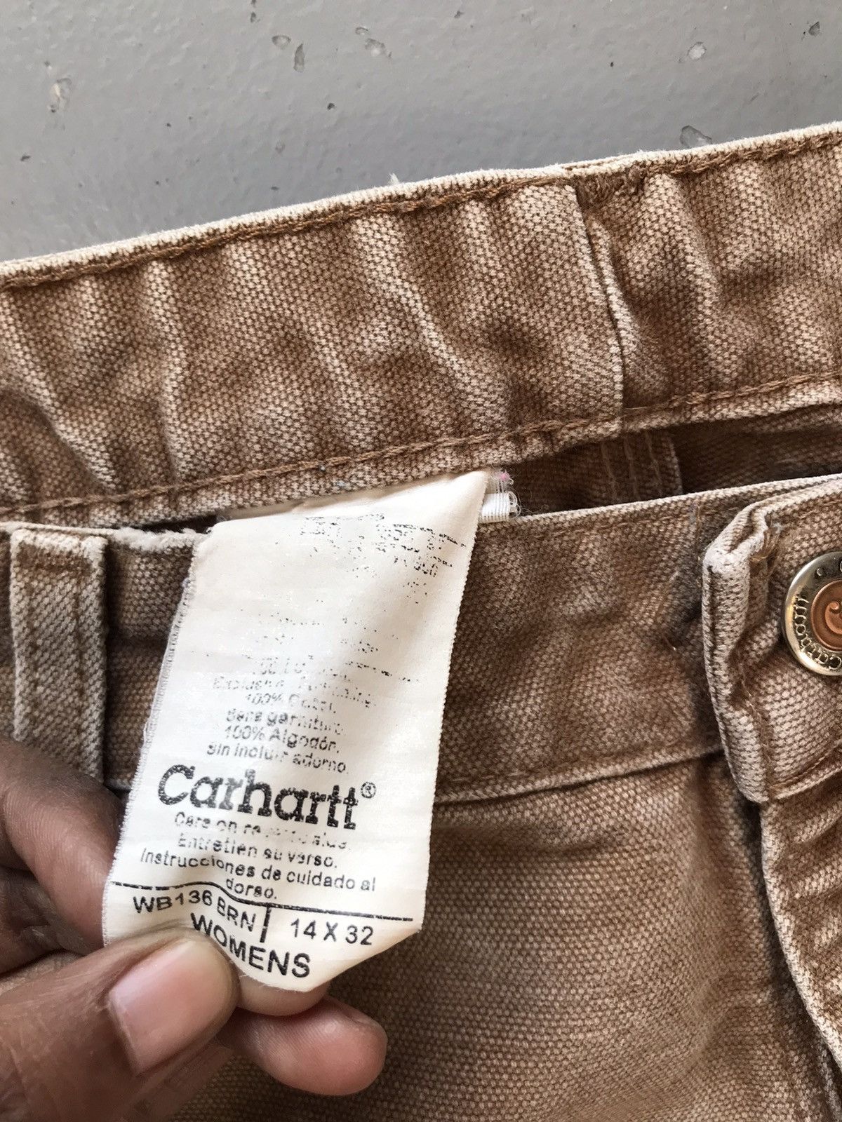 Carhartt × Vintage Vintage Carhartt WB136 BRN double knee denim Size US 32 / EU 48 - 7 Thumbnail