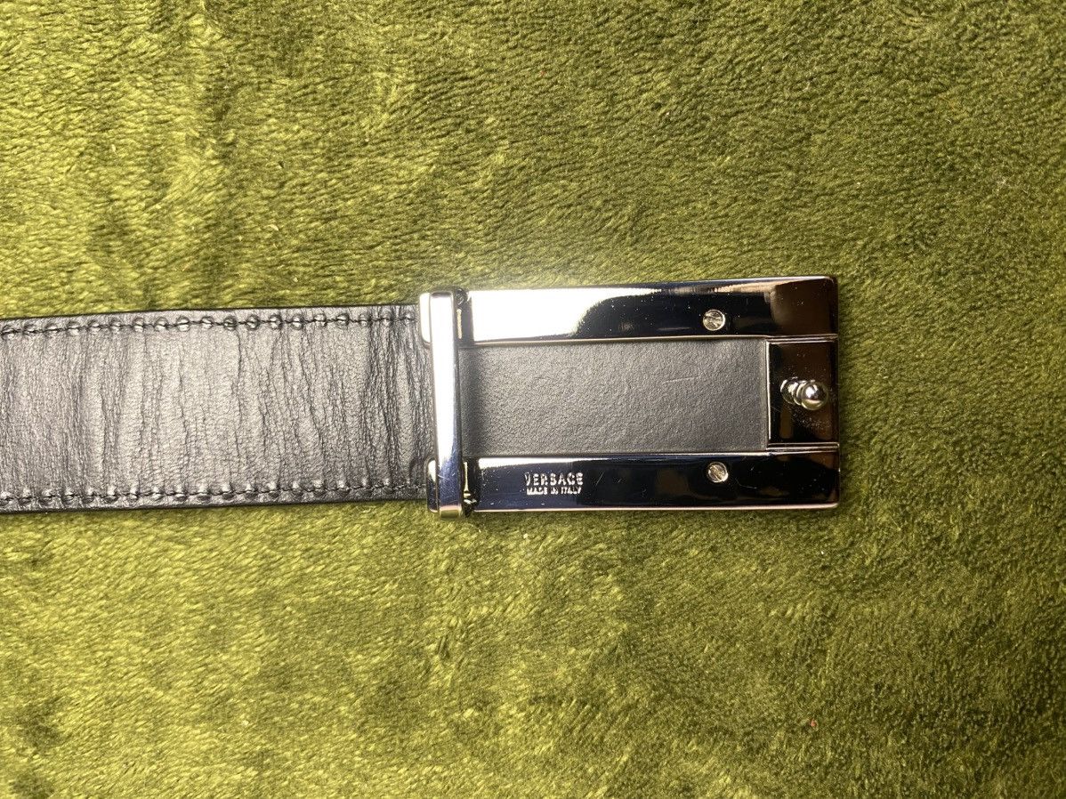 Versace Versace black leather belt Size 36 - 4 Thumbnail
