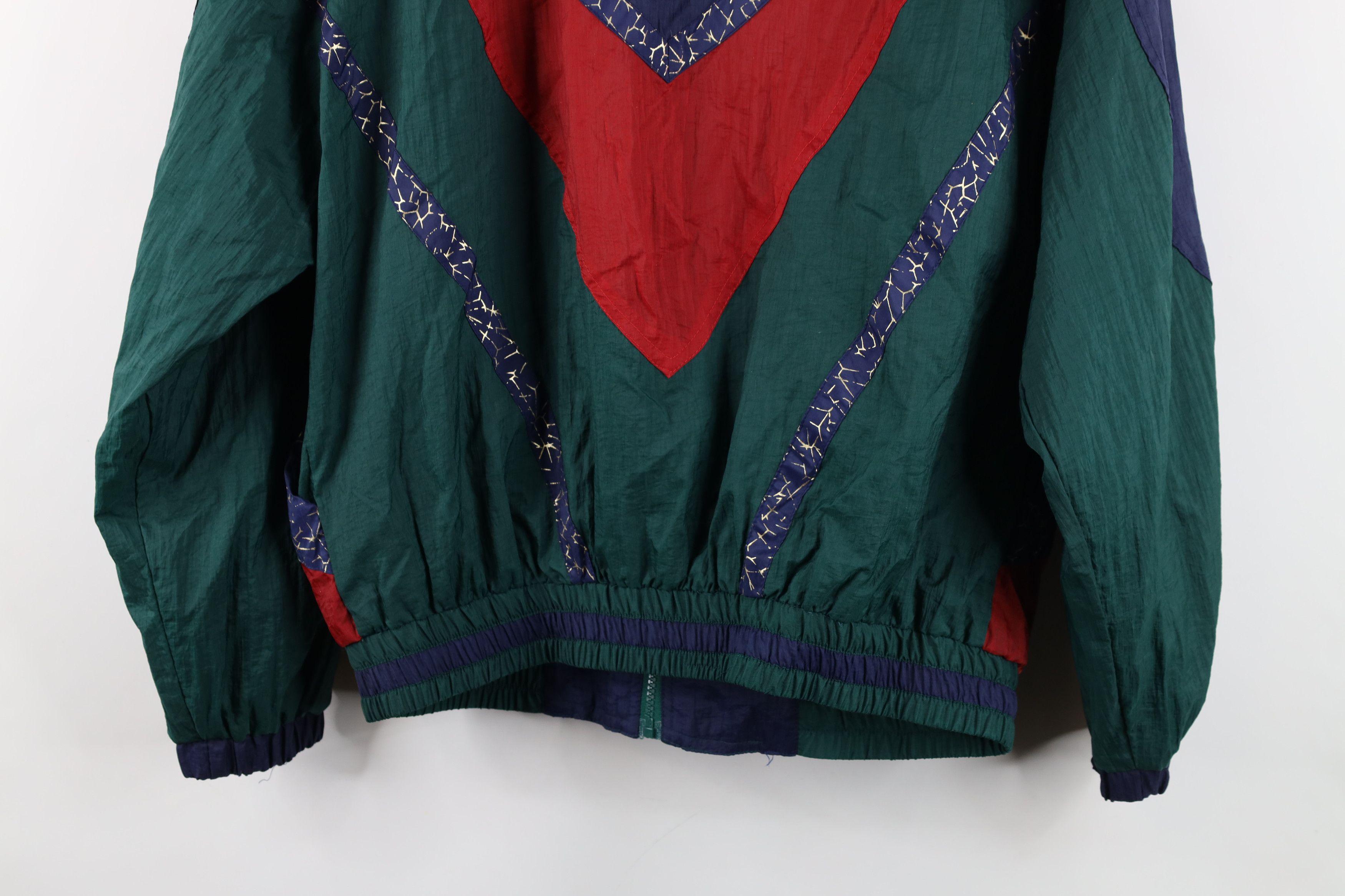 Vintage Vintage 90s Streetwear Block Metallic Windbreaker Jacket Size M / US 6-8 / IT 42-44 - 13 Thumbnail