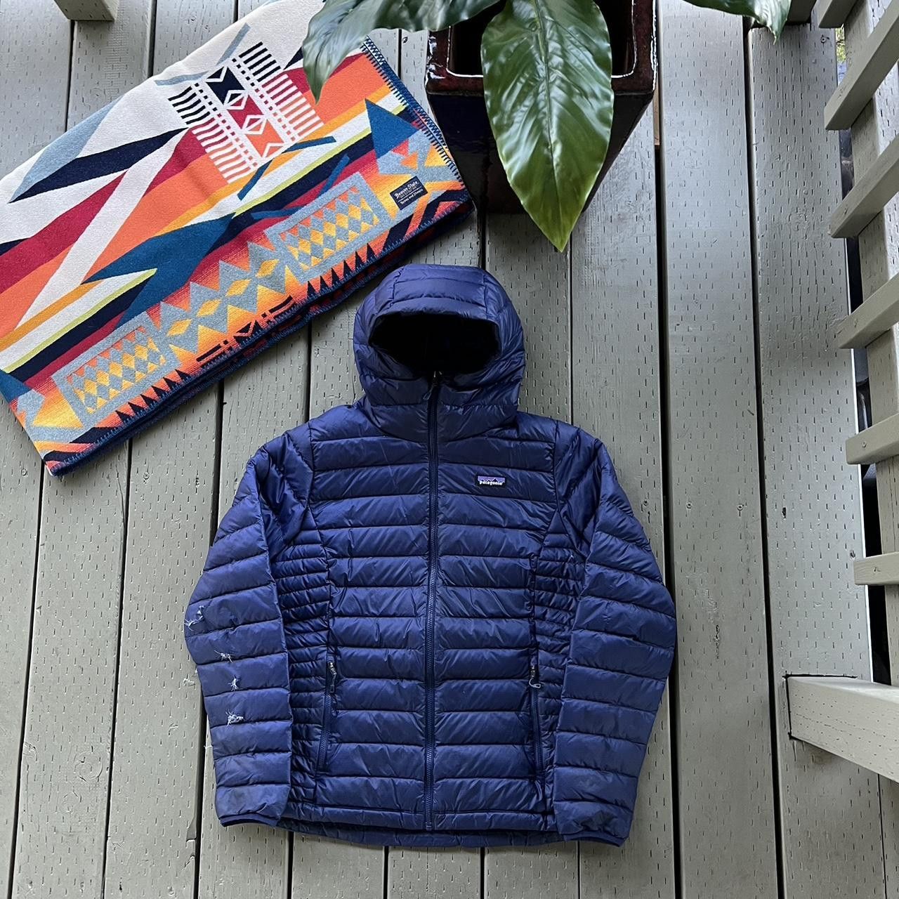 Patagonia × Vintage Womens Patagonia Down Sweater Puffer Jacket Size L / US 10 / IT 46 - 4 Thumbnail